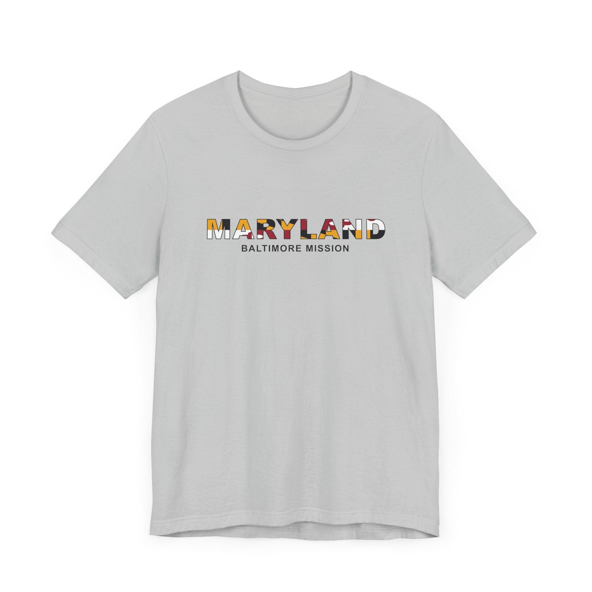 Maryland Baltimore Mission Flag Title T-shirt - Latter-Day Saint LDS Missionary Gift - Book of Mormon