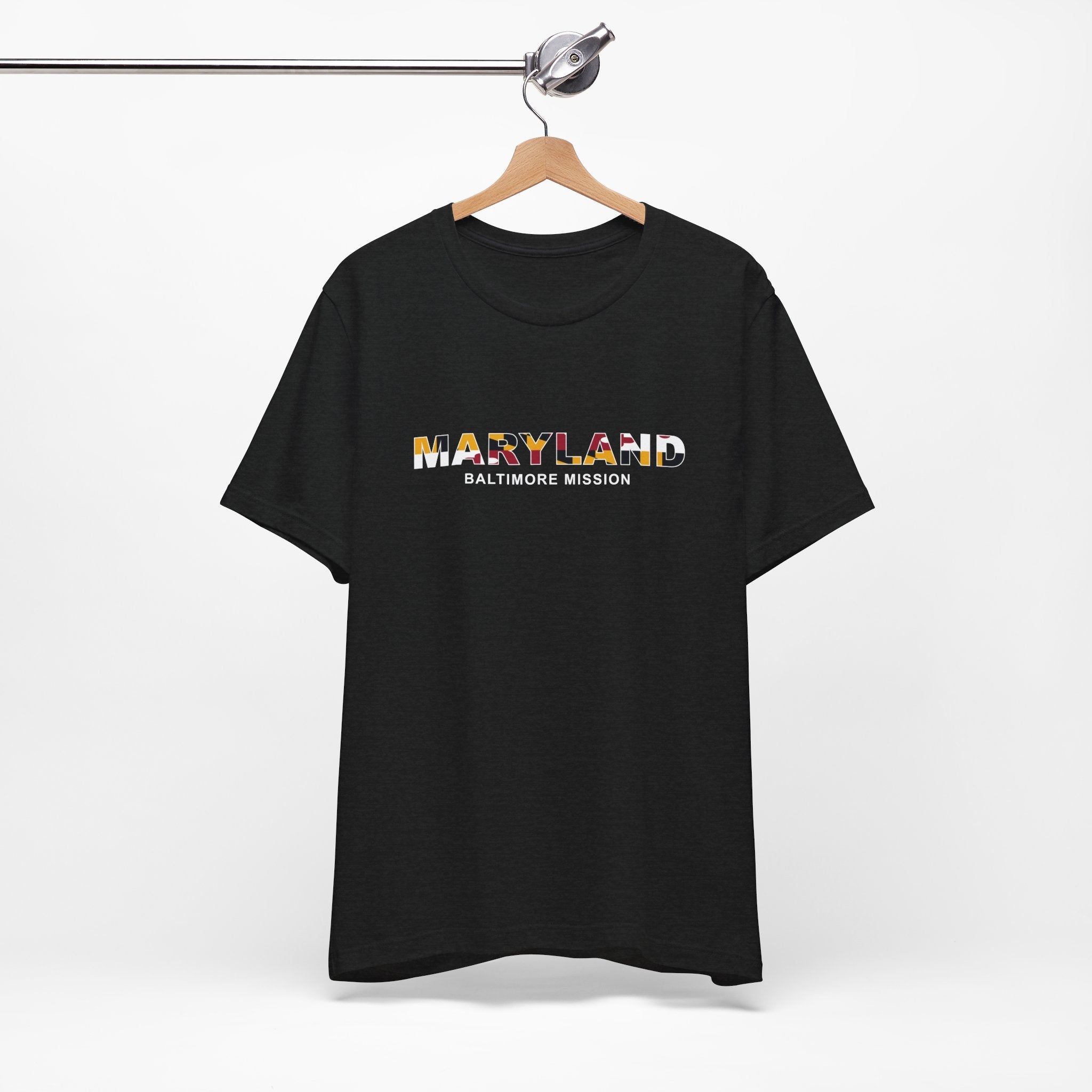Maryland Baltimore Mission Flag Title T-shirt - Latter-Day Saint LDS Missionary Gift - Book of Mormon