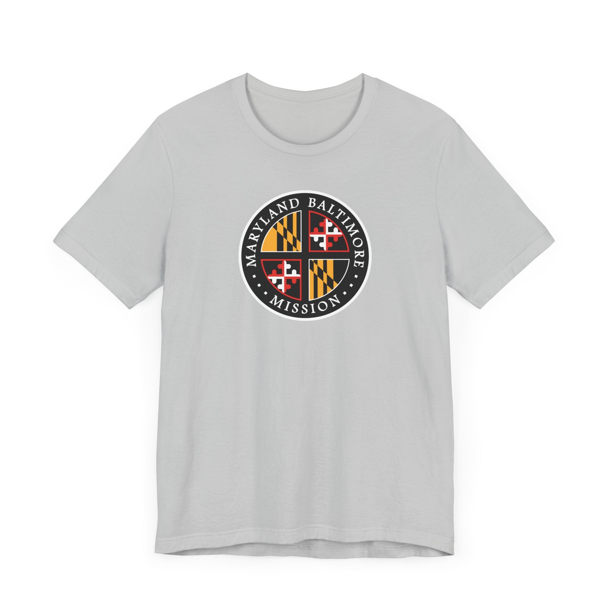 Maryland Baltimore Mission State Flag Logo (Black Border) T-shirt - Mission Wishlist - LDS Missionary Gift Store