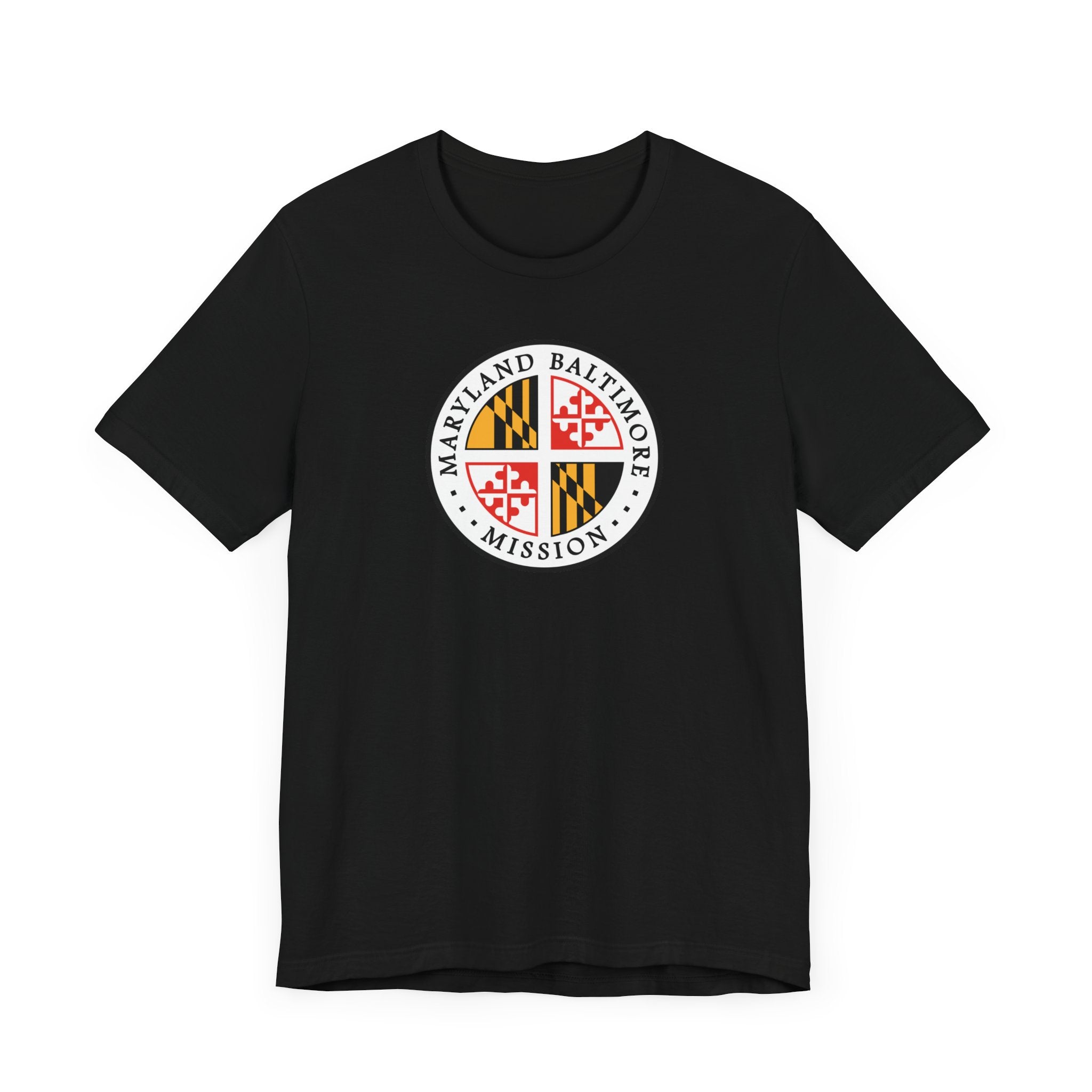 Maryland Baltimore Mission State Flag Logo (White Border) T-shirt - Mission Wishlist - LDS Missionary Gift Store