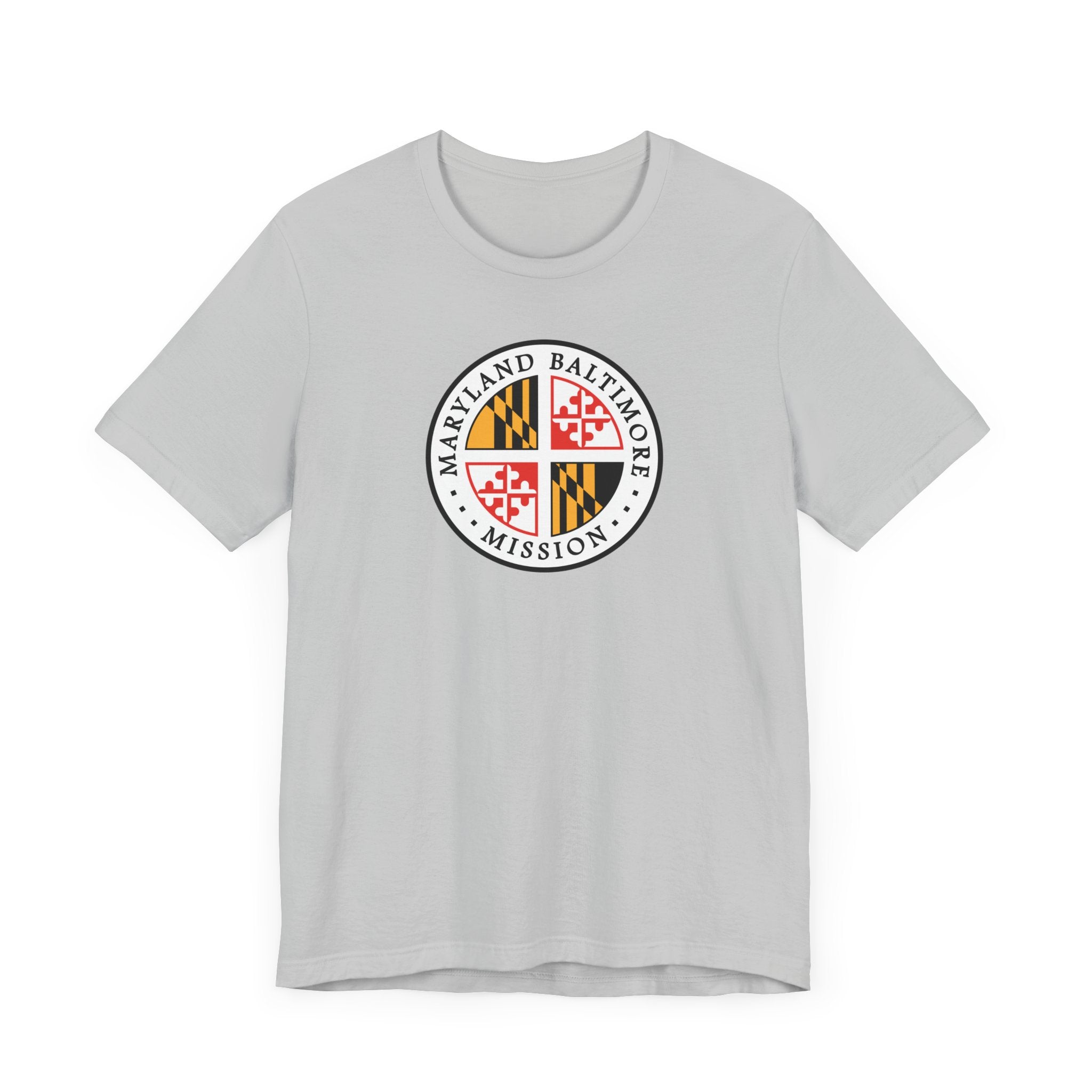 Maryland Baltimore Mission State Flag Logo (White Border) T-shirt - Mission Wishlist - LDS Missionary Gift Store