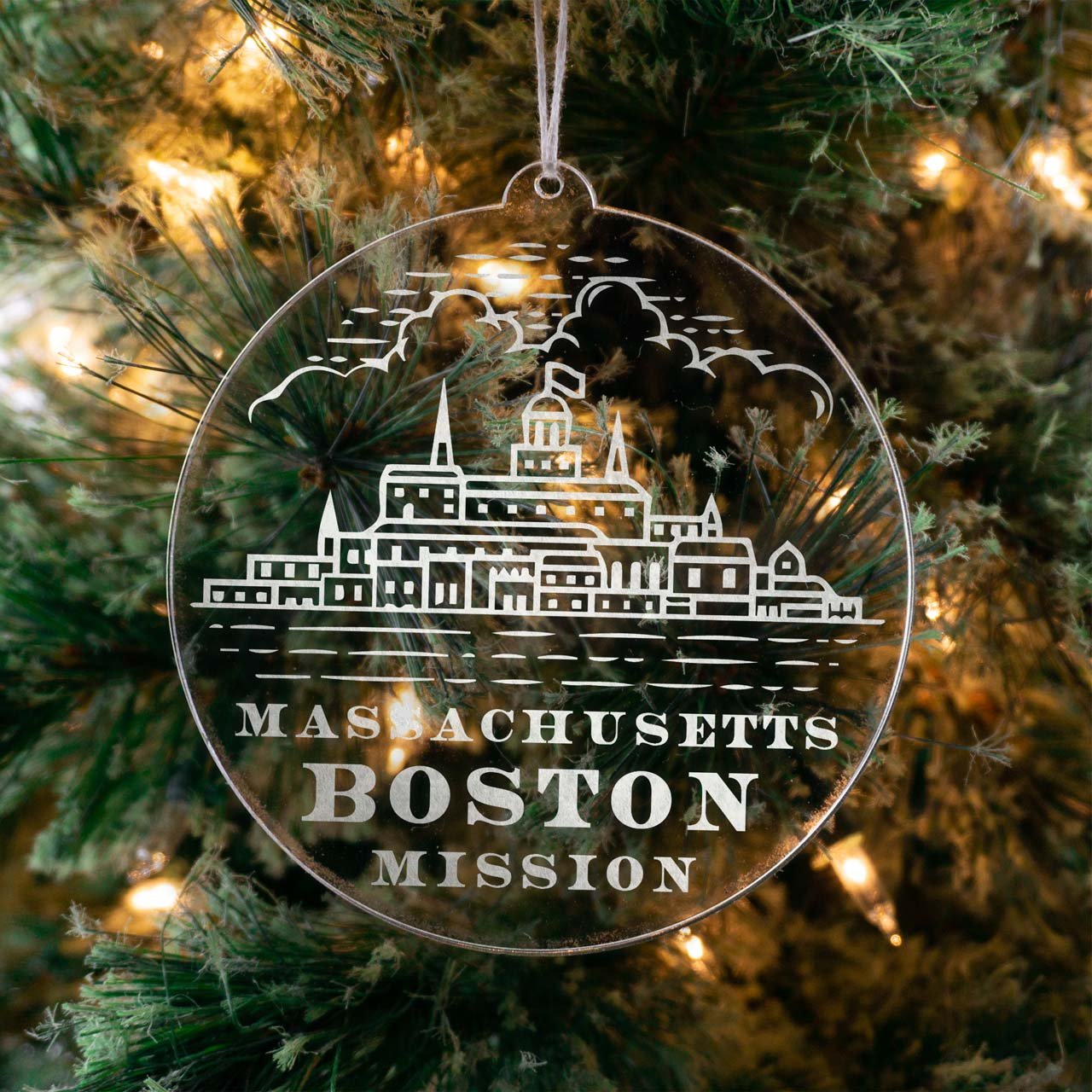 Massachusetts Boston Mission Christmas Ornament - Latter-Day Saint LDS Missionary Gift - Book of Mormon