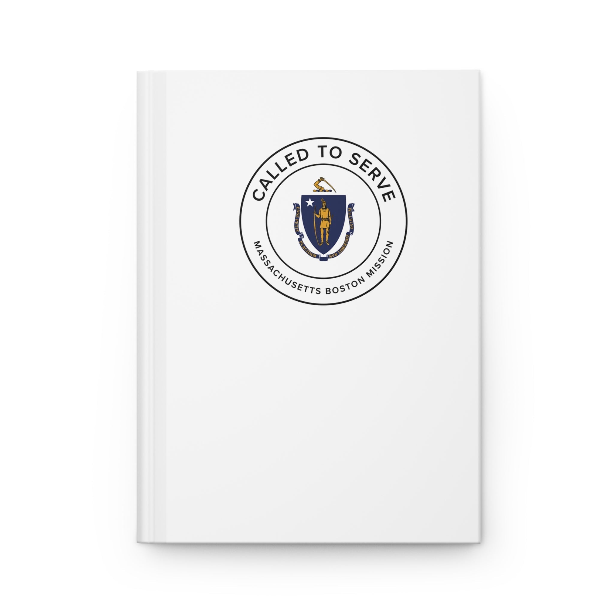 Massachusetts Boston Mission Circle Flag Called to Serve White Hardcover Journal Matte - Mission Wishlist - LDS Missionary Gift Store