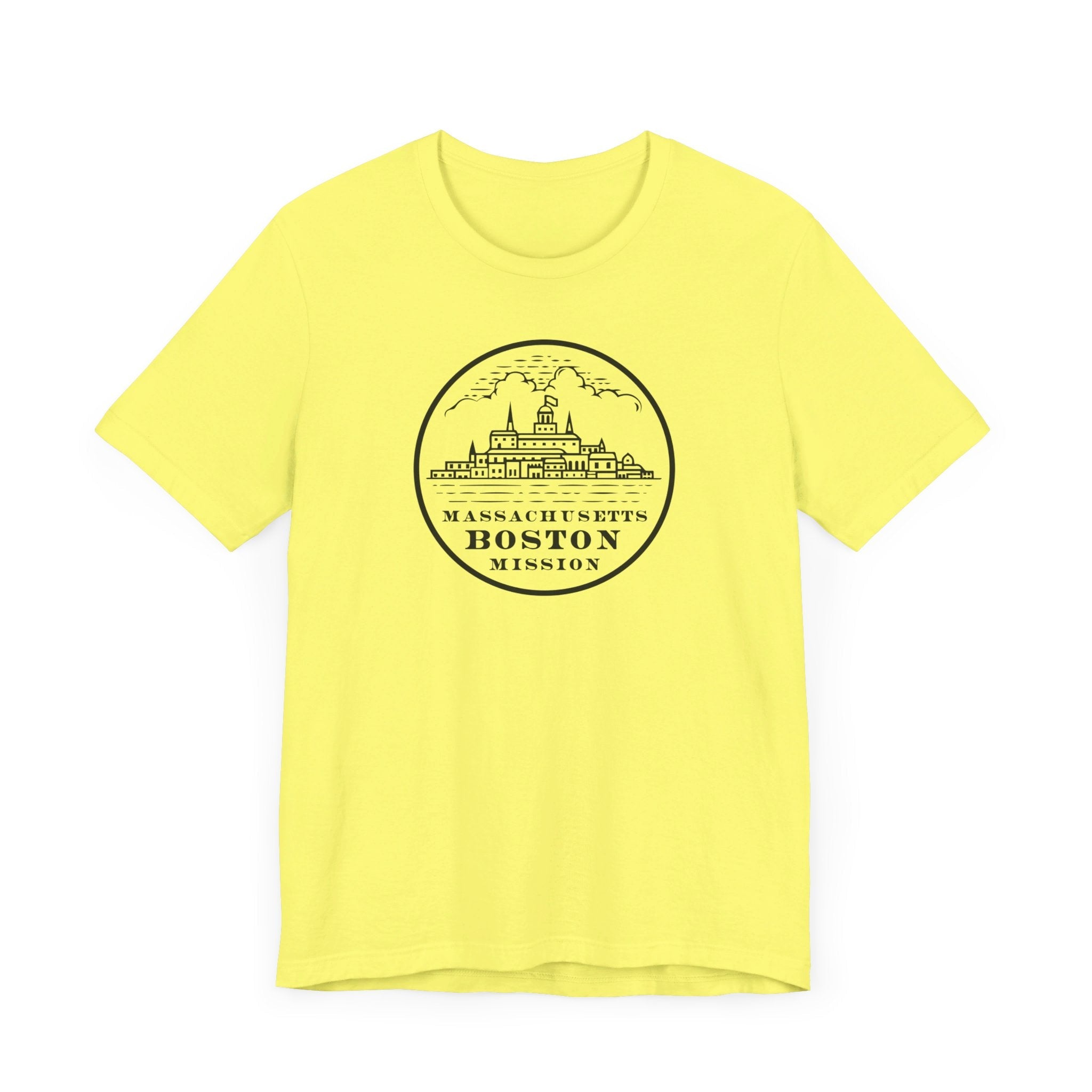 Massachusetts Boston Mission Circular Monochrome Logo T-Shirt - Mission Wishlist - LDS Missionary Gift Store