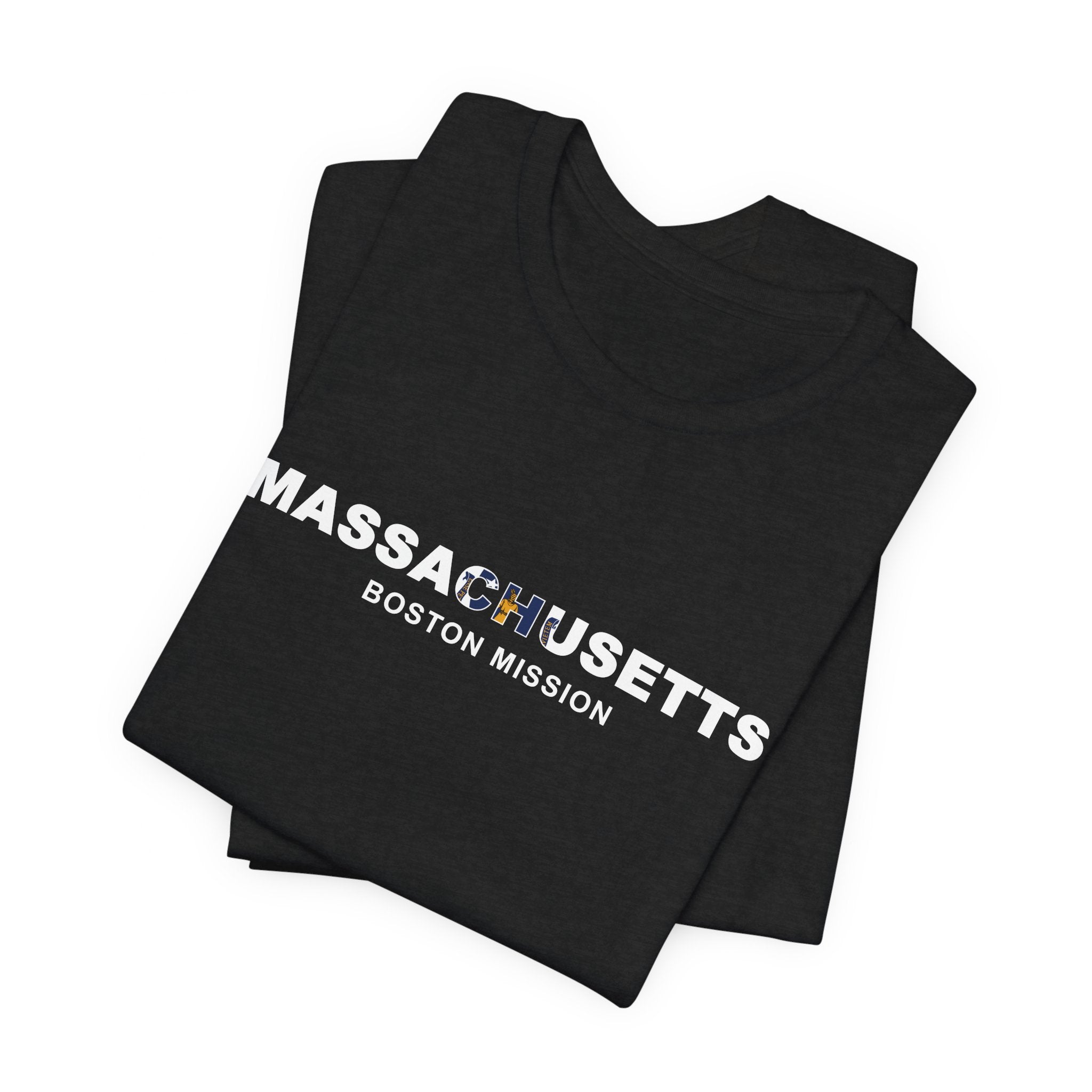 Massachusetts Boston Mission Flag Title T-shirt - Mission Wishlist - LDS Missionary Gift Store