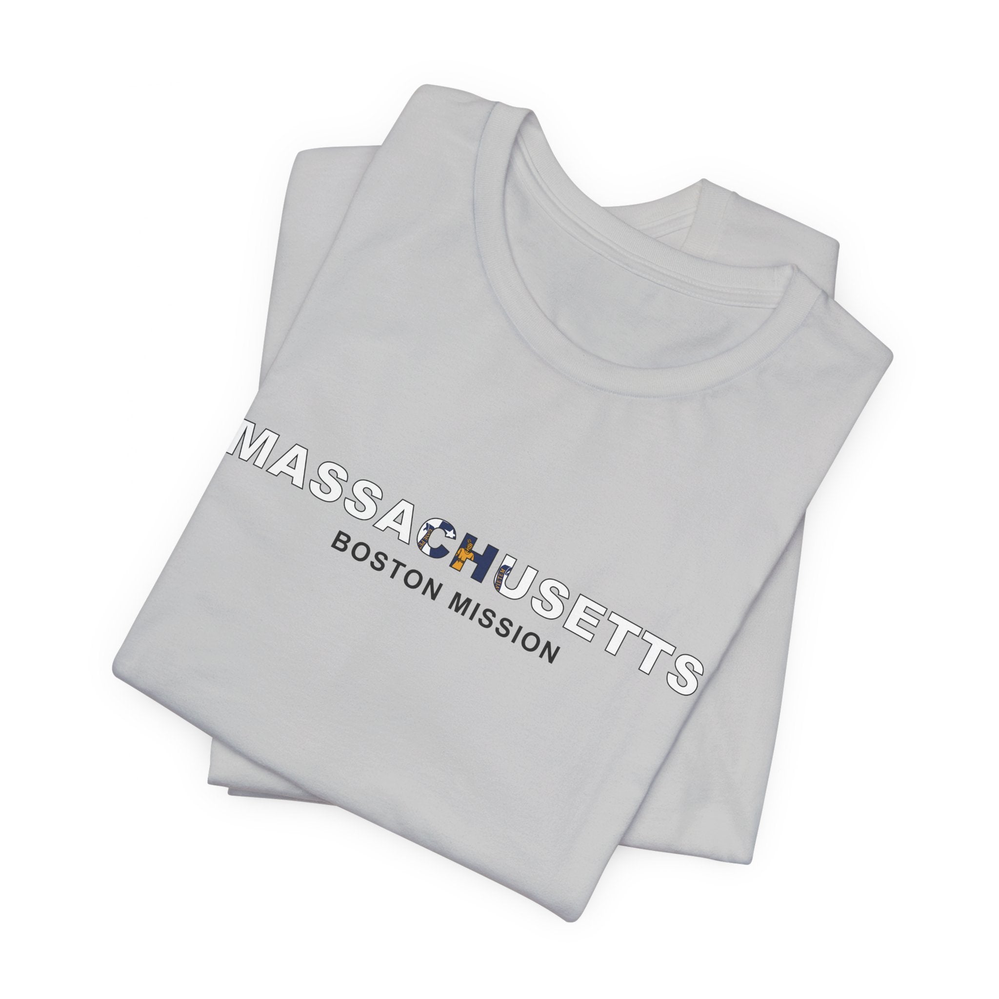 Massachusetts Boston Mission Flag Title T-shirt - Mission Wishlist - LDS Missionary Gift Store