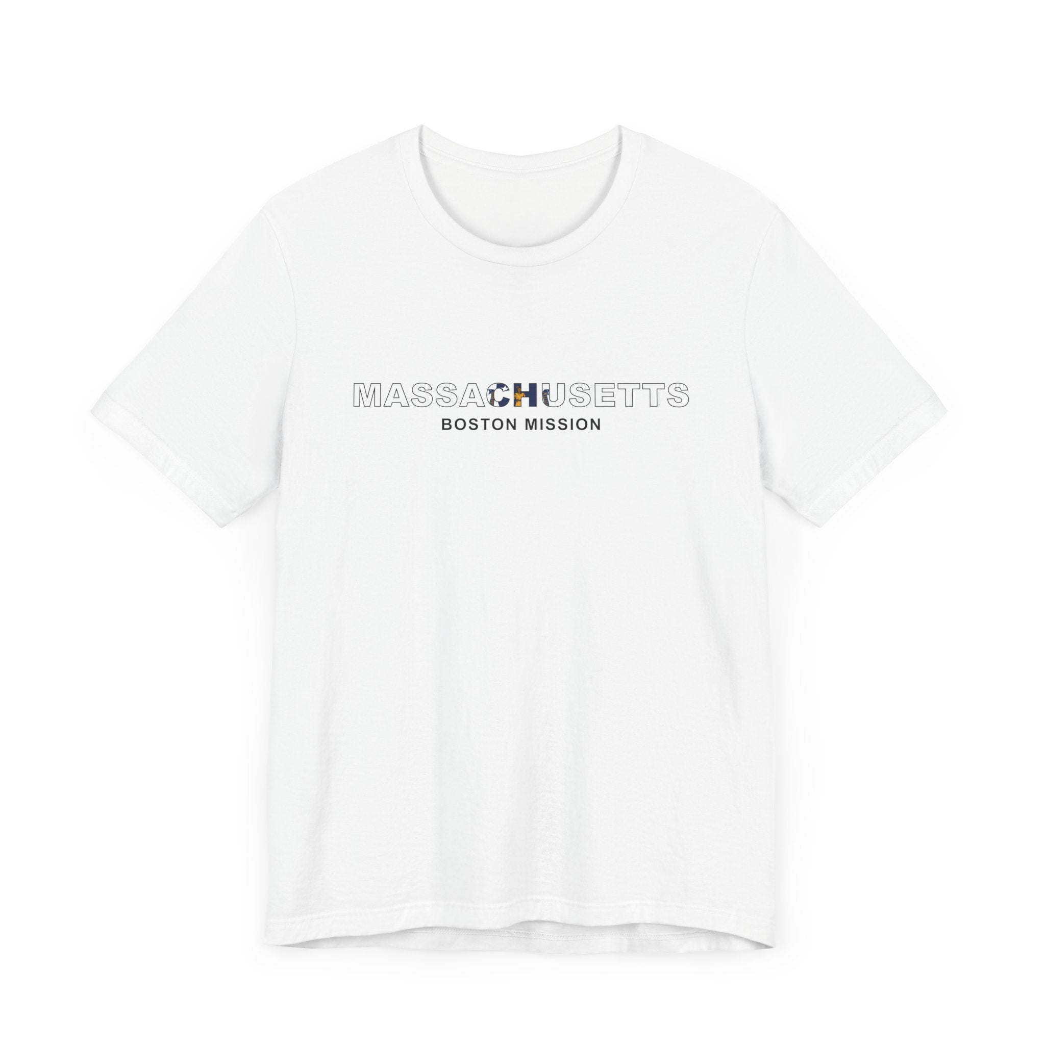 Massachusetts Boston Mission Flag Title T-shirt - Mission Wishlist - LDS Missionary Gift Store