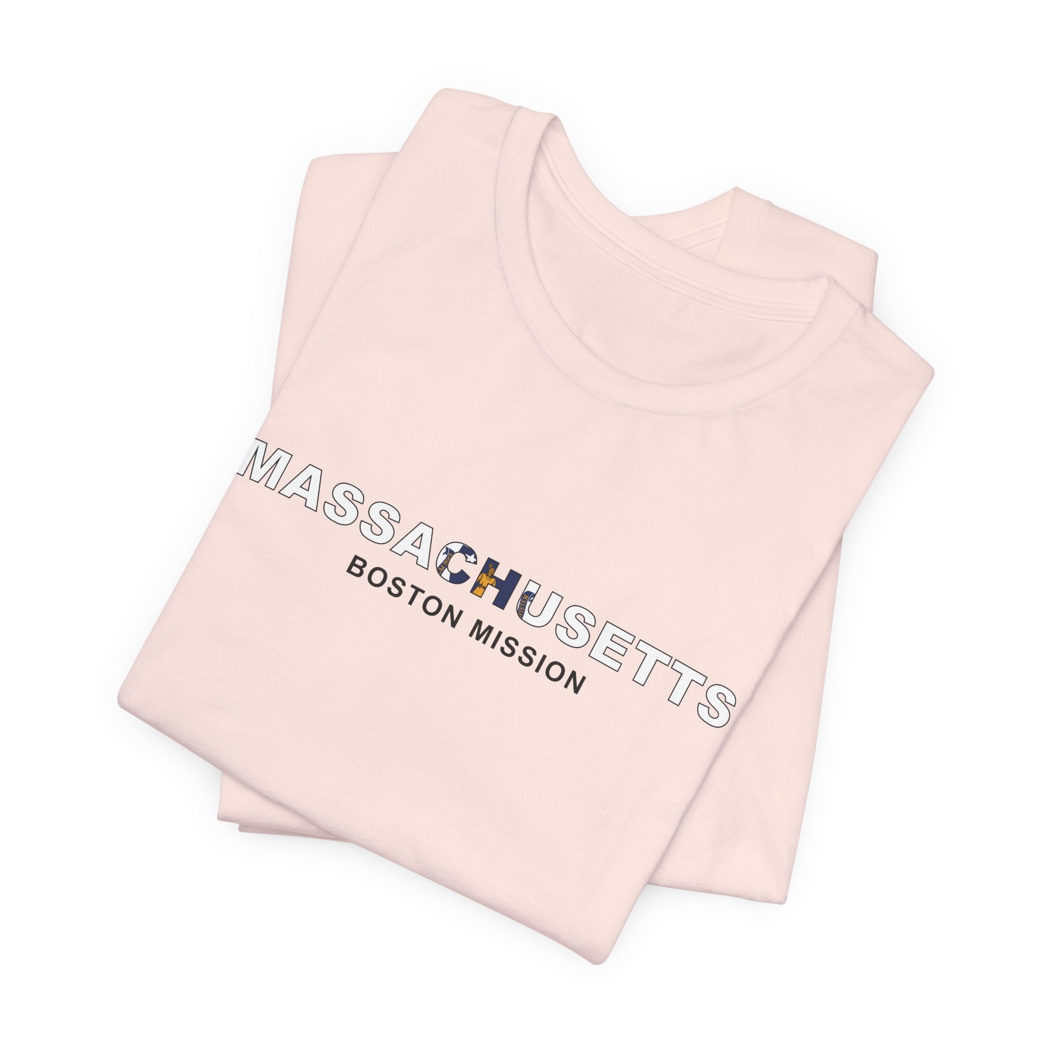 Massachusetts Boston Mission Flag Title T-shirt - Mission Wishlist - LDS Missionary Gift Store
