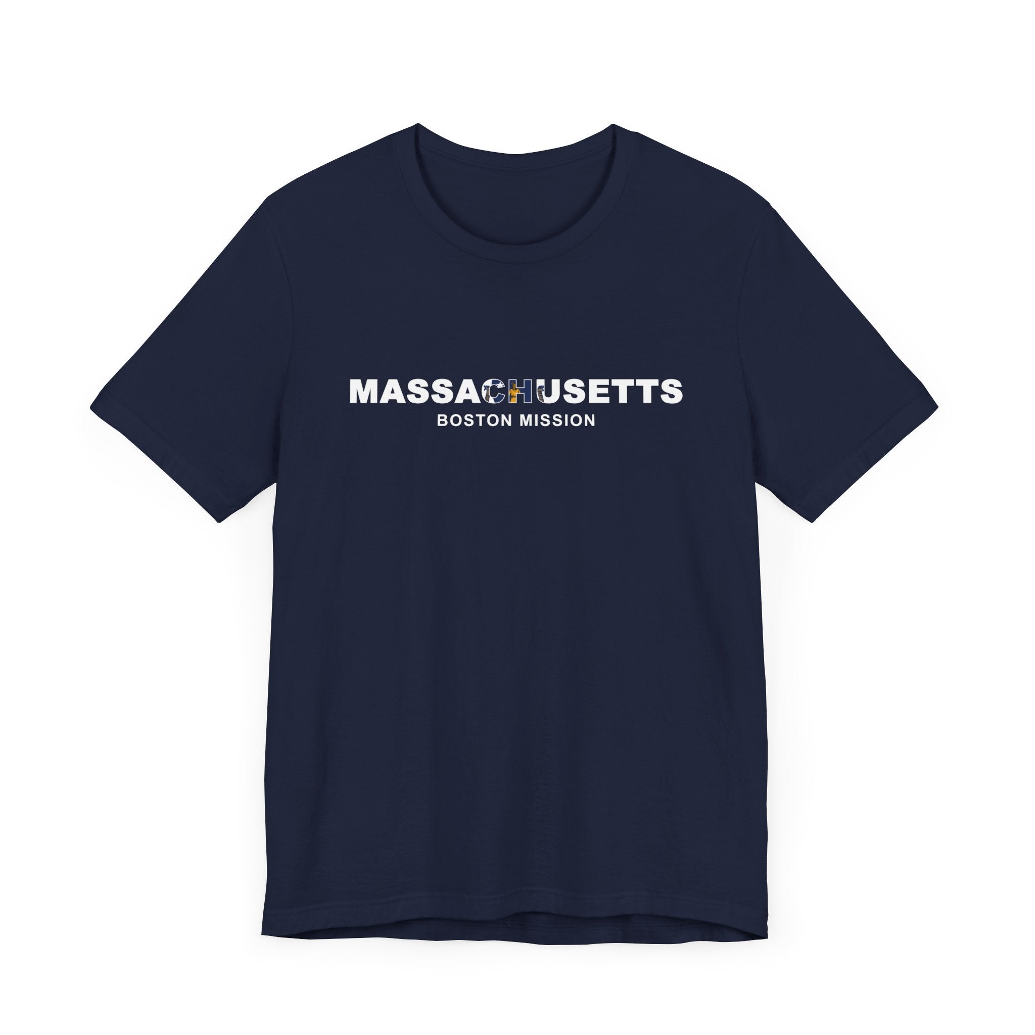 Massachusetts Boston Mission Flag Title T-shirt - Mission Wishlist - LDS Missionary Gift Store