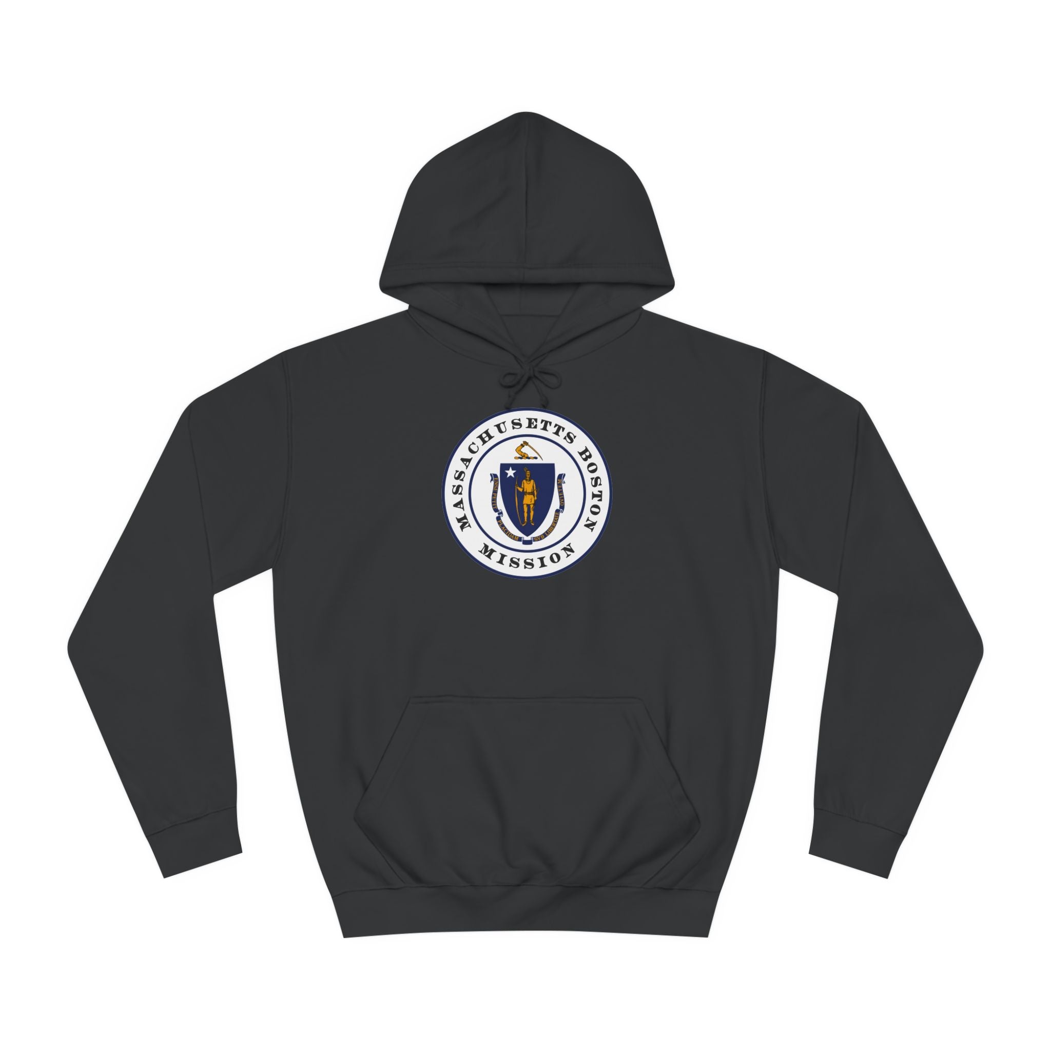 Massachusetts Boston Mission State Flag Logo (White Border) College Hoodie - Mission Wishlist - LDS Missionary Gift Store