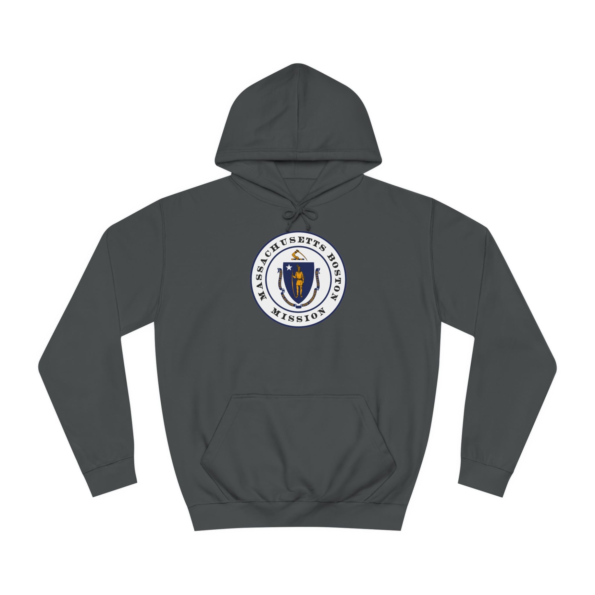 Massachusetts Boston Mission State Flag Logo (White Border) College Hoodie - Mission Wishlist - LDS Missionary Gift Store