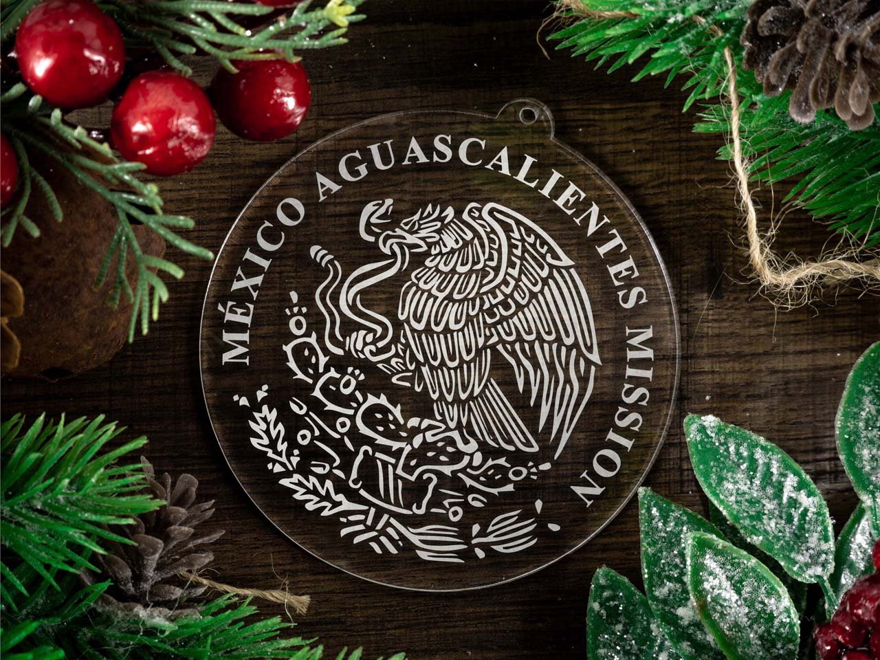 Mexico Aguascalientes Mission Christmas Ornament - Latter-Day Saint LDS Missionary Gift - Book of Mormon