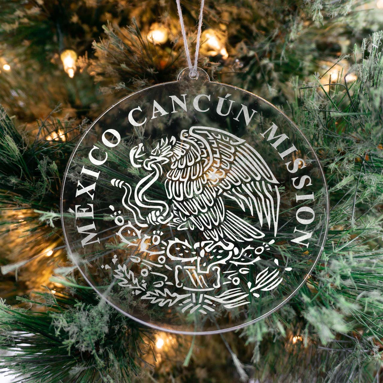 Mexico Cancun Mission Christmas Ornament - Latter-Day Saint LDS Missionary Gift - Book of Mormon