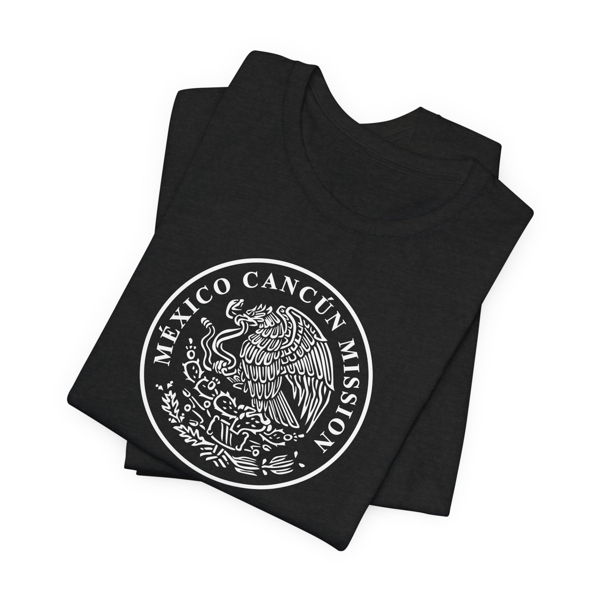 Mexico Cancun Mission Circular Monochrome Logo T-Shirt - Mission Wishlist - LDS Missionary Gift Store