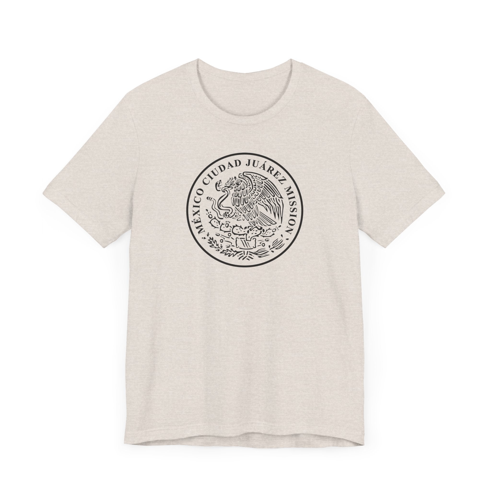 Mexico Ciudad Juarez Mission Circular Monochrome Logo T-Shirt - Mission Wishlist - LDS Missionary Gift Store
