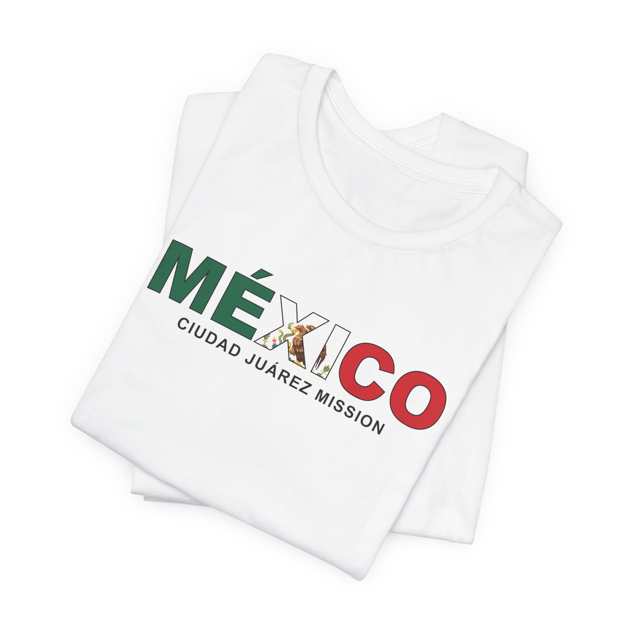 Mexico Ciudad Juarez Mission Flag Title T-shirt - Mission Wishlist - LDS Missionary Gift Store