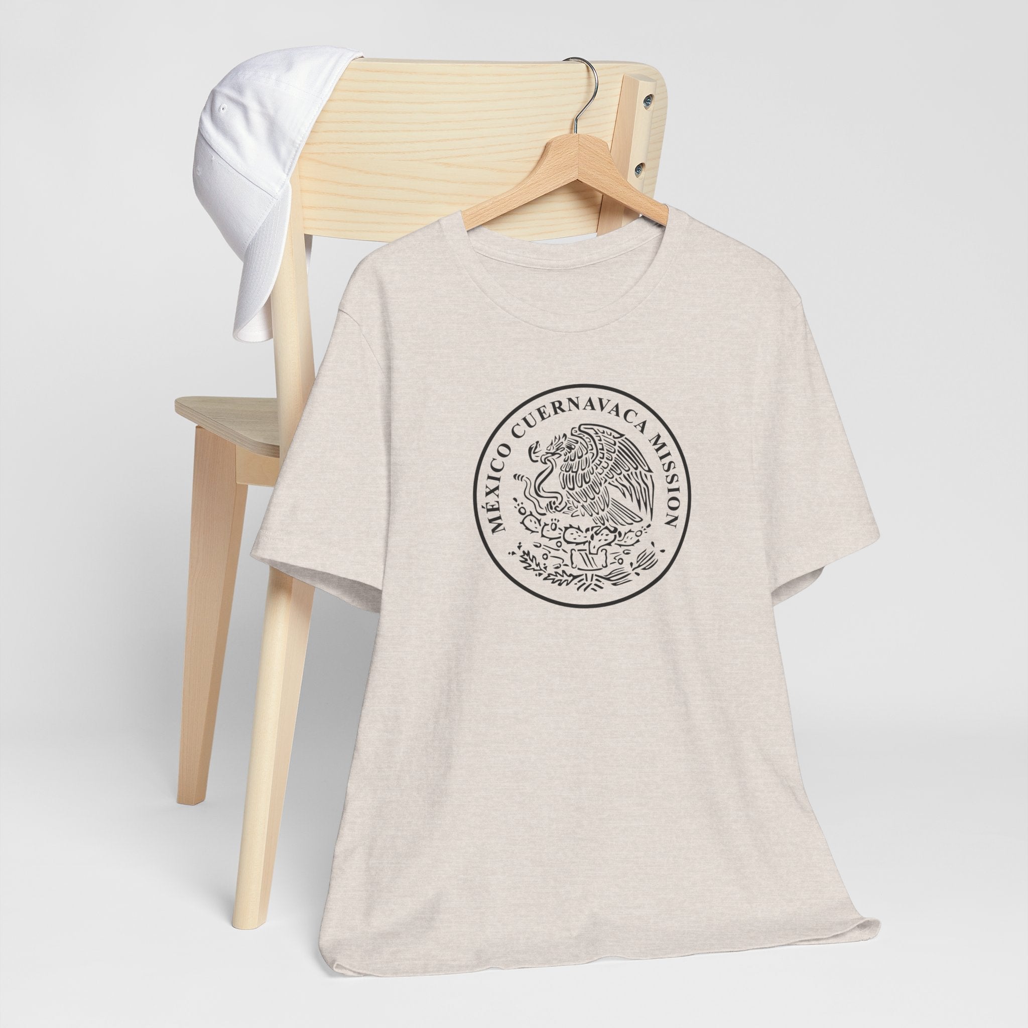 Mexico Cuernavaca Mission Circular Monochrome Logo T-Shirt - Latter-Day Saint LDS Missionary Gift - Book of Mormon