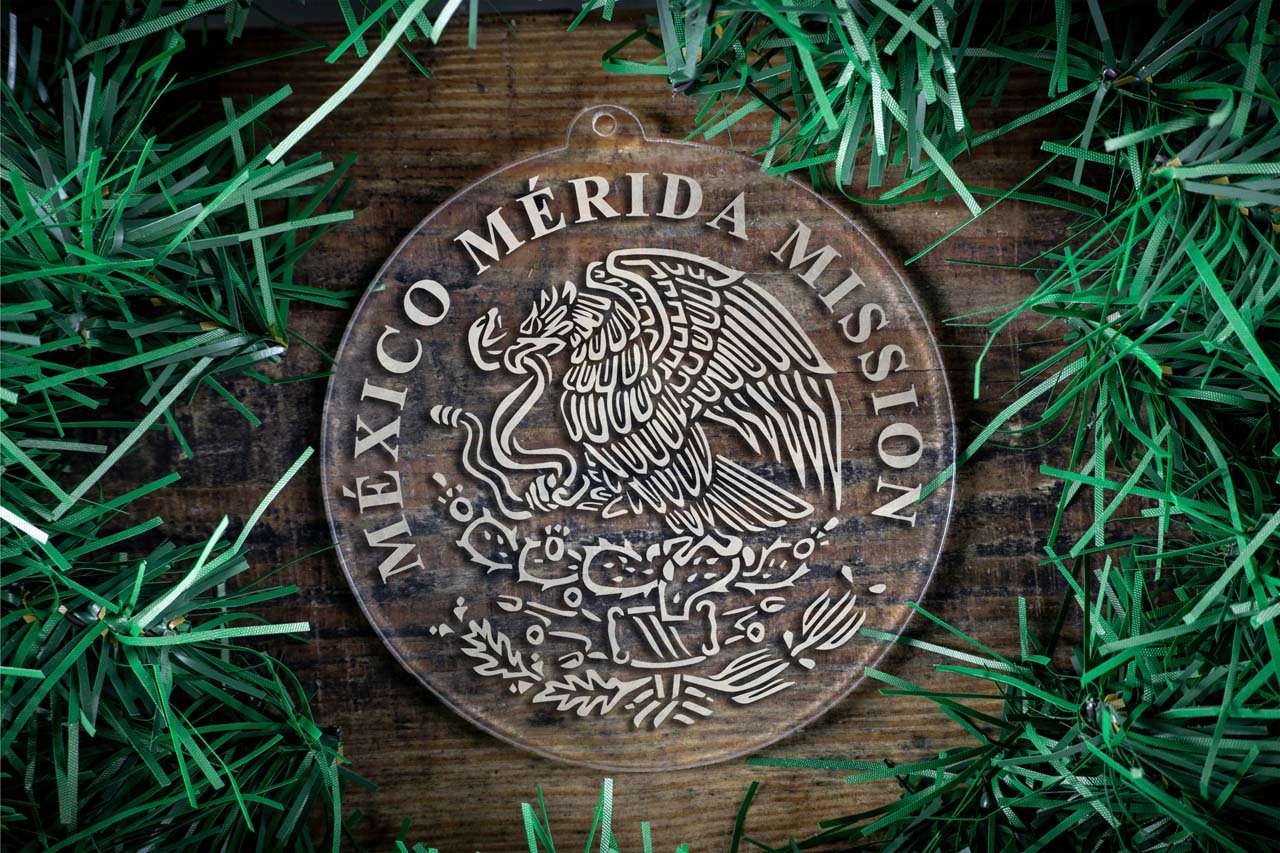 Mexico Merida Mission Christmas Ornament - Latter-Day Saint LDS Missionary Gift - Book of Mormon
