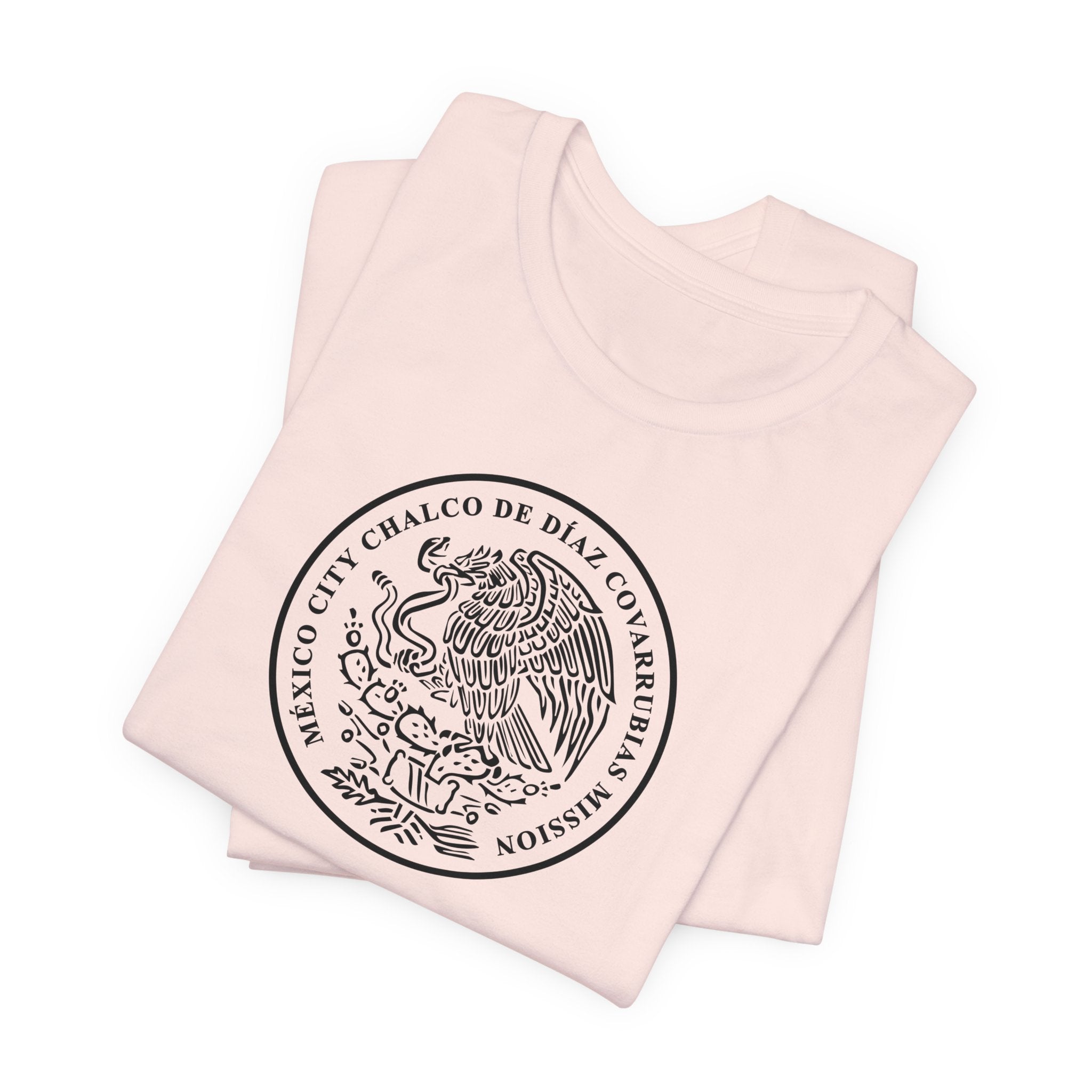 Mexico Mexico City Chalcos Mission Circular Monochrome Logo T-Shirt - Mission Wishlist - LDS Missionary Gift Store