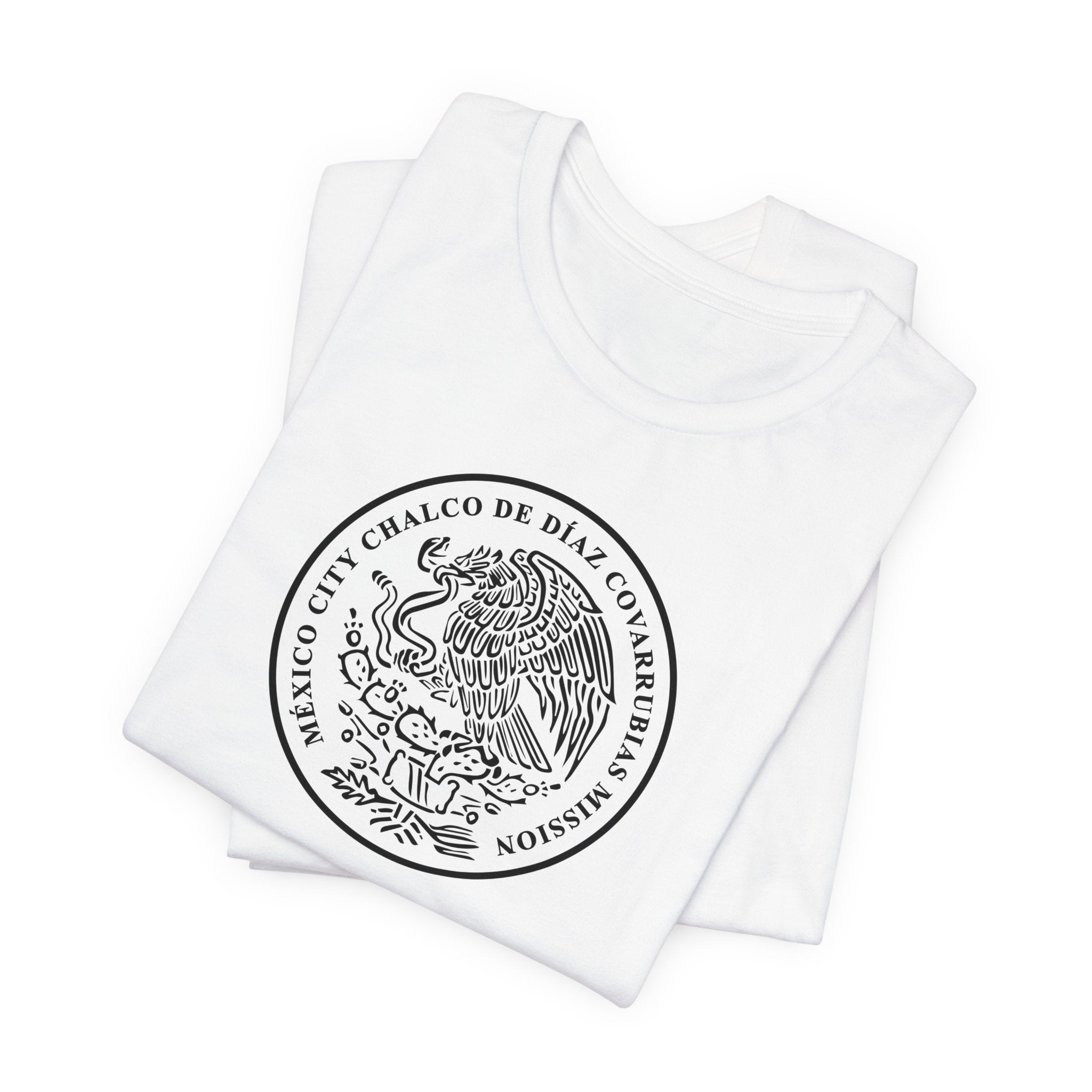 Mexico Mexico City Chalcos Mission Circular Monochrome Logo T-Shirt - Mission Wishlist - LDS Missionary Gift Store