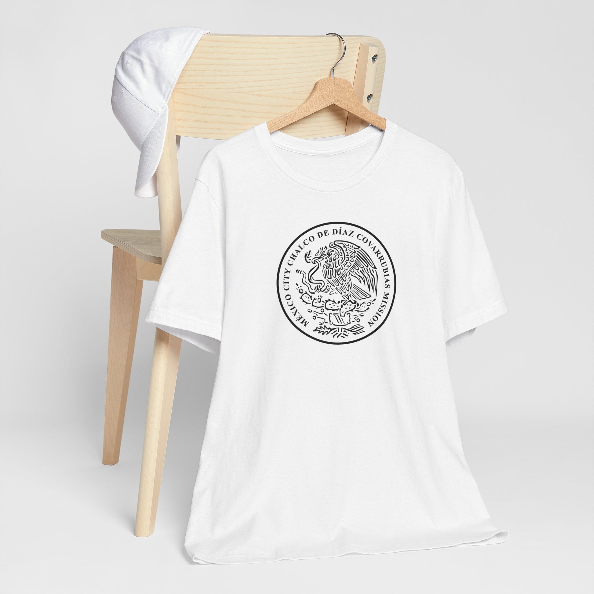 Mexico Mexico City Chalcos Mission Circular Monochrome Logo T-Shirt - Mission Wishlist - LDS Missionary Gift Store