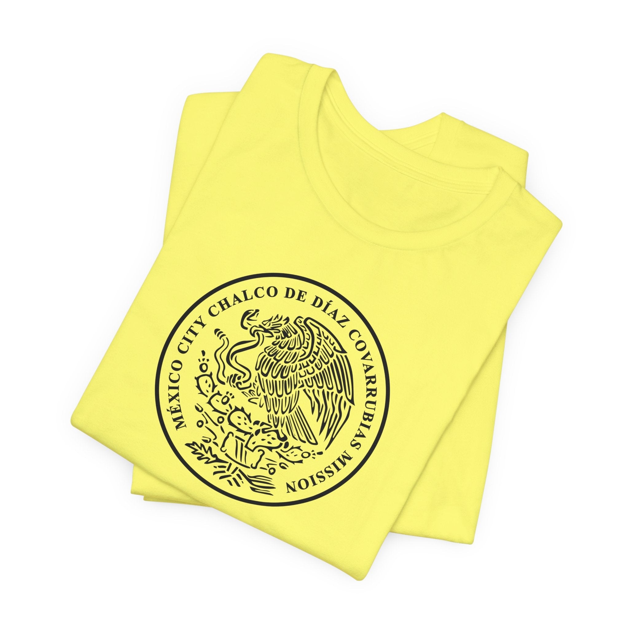 Mexico Mexico City Chalcos Mission Circular Monochrome Logo T-Shirt - Mission Wishlist - LDS Missionary Gift Store