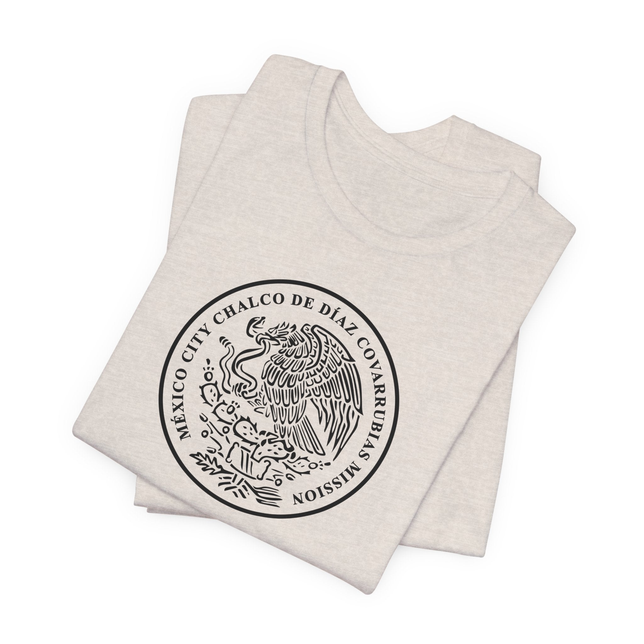 Mexico Mexico City Chalcos Mission Circular Monochrome Logo T-Shirt - Mission Wishlist - LDS Missionary Gift Store