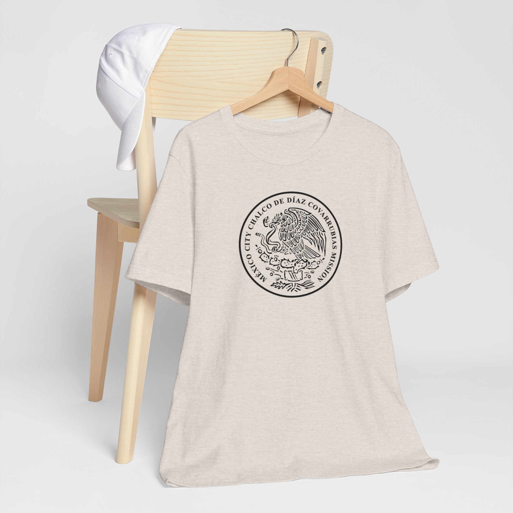 Mexico Mexico City Chalcos Mission Circular Monochrome Logo T-Shirt - Mission Wishlist - LDS Missionary Gift Store