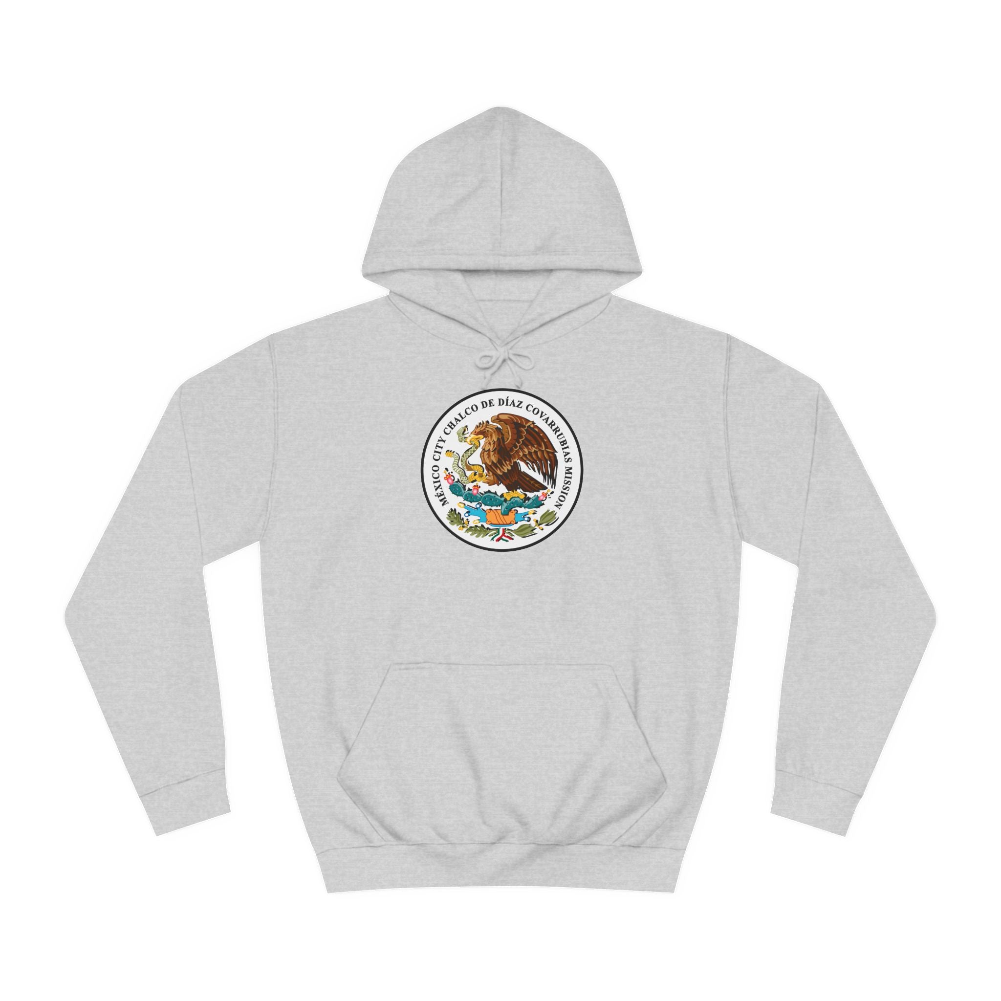 Mexico Mexico City Chalcos Mission Flag Logo (White Border) College Hoodie - Mission Wishlist - LDS Missionary Gift Store