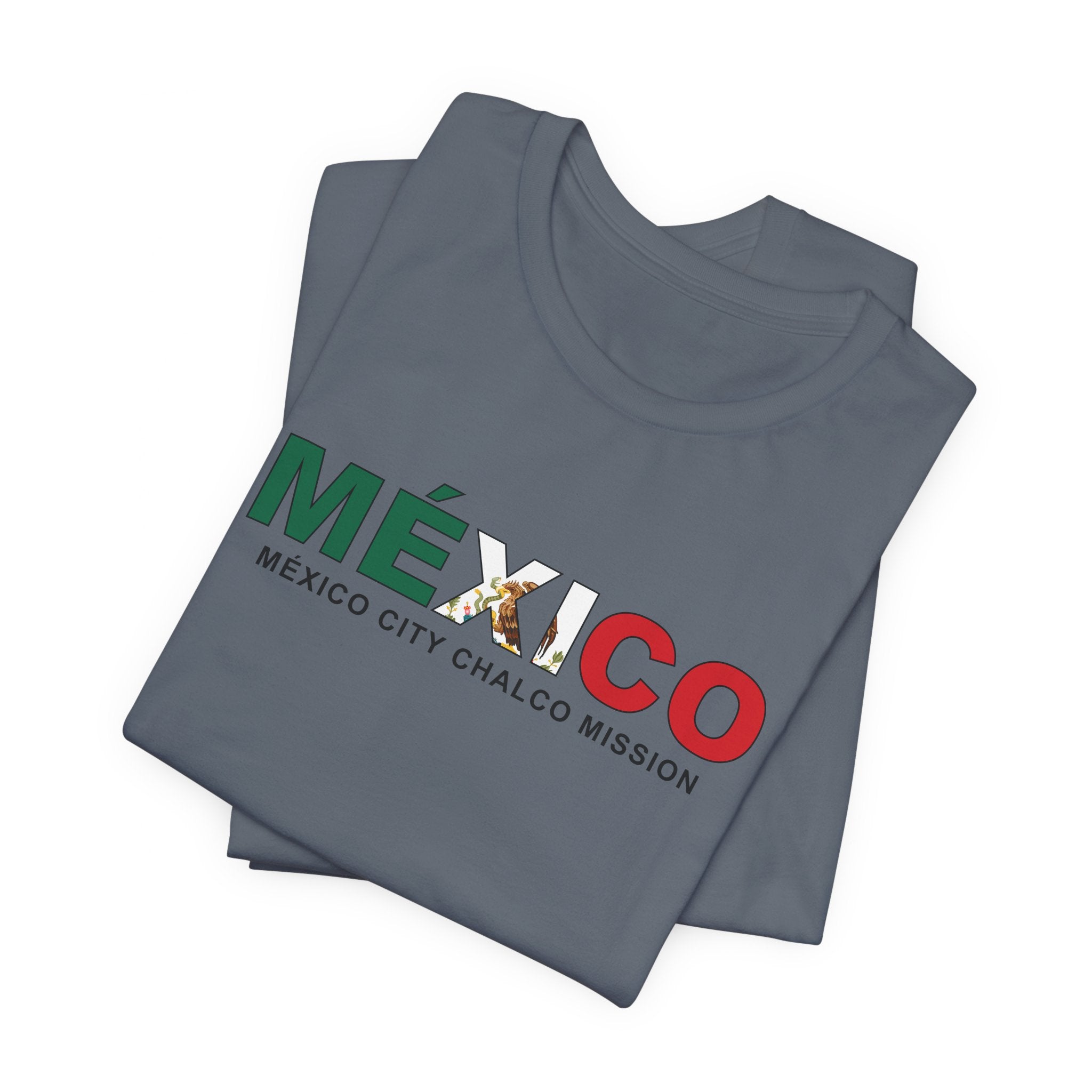 Mexico Mexico City Chalcos Mission Flag Title T-shirt - Mission Wishlist - LDS Missionary Gift Store