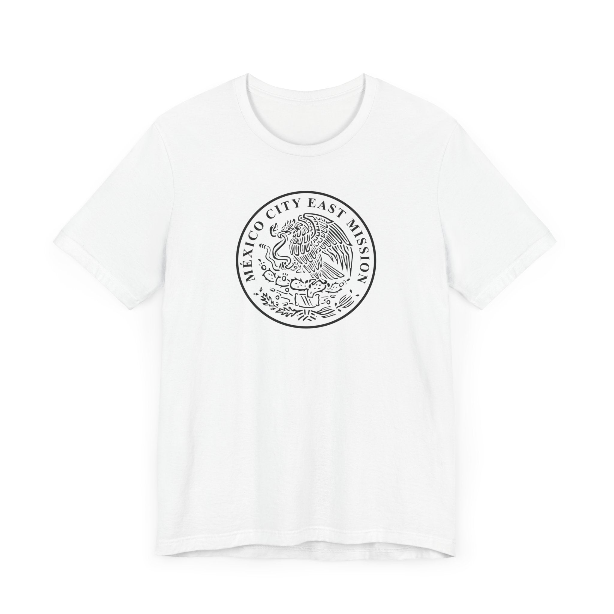 Mexico Mexico City East Mission Circular Monochrome Logo T-Shirt - Latter-Day Saint LDS Missionary Gift - Book of Mormon
