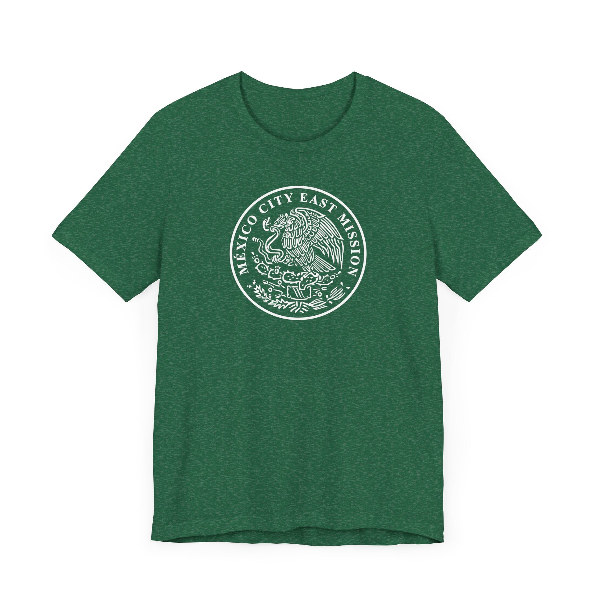 Mexico Mexico City East Mission Circular Monochrome Logo T-Shirt - Latter-Day Saint LDS Missionary Gift - Book of Mormon