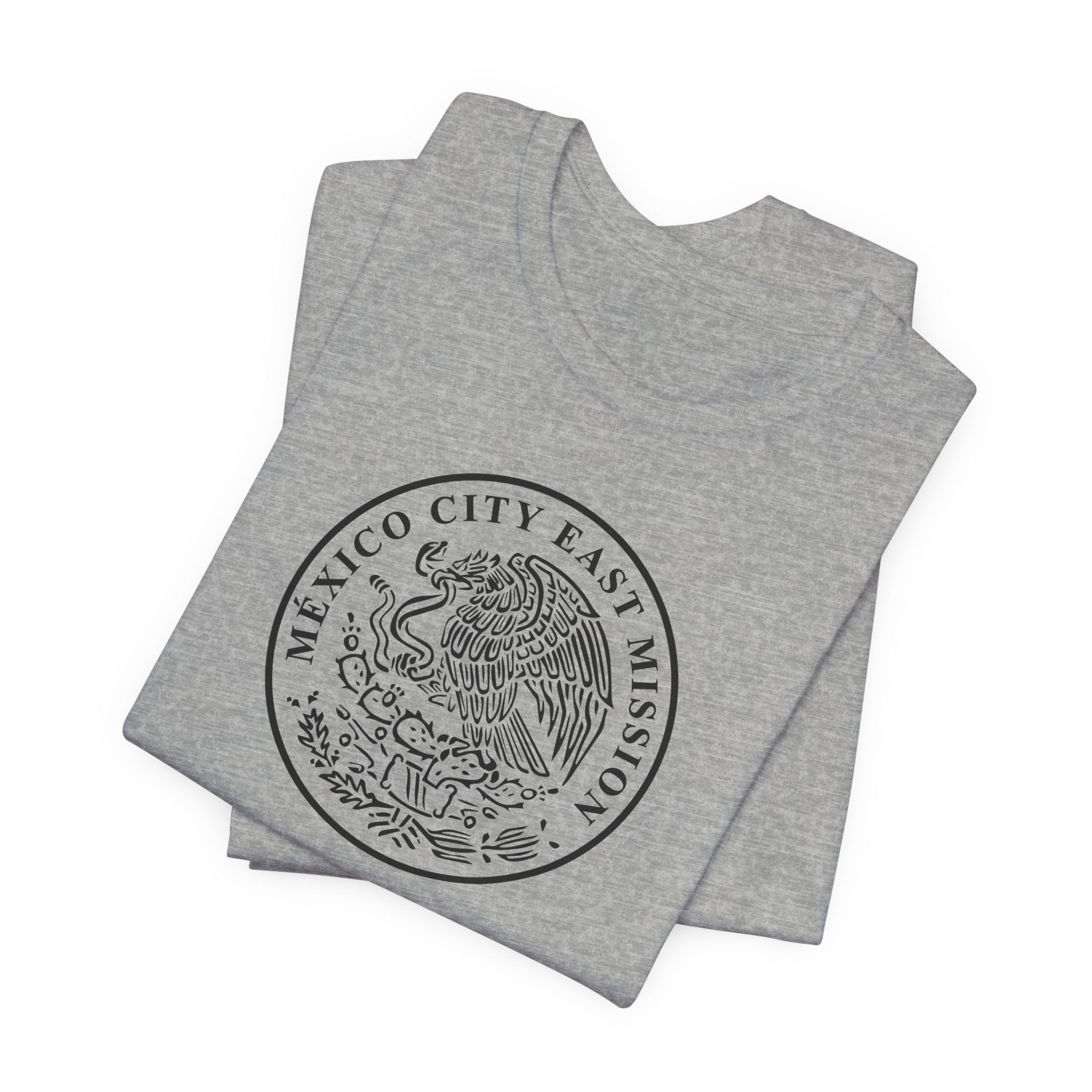 Mexico Mexico City East Mission Circular Monochrome Logo T-Shirt - Latter-Day Saint LDS Missionary Gift - Book of Mormon