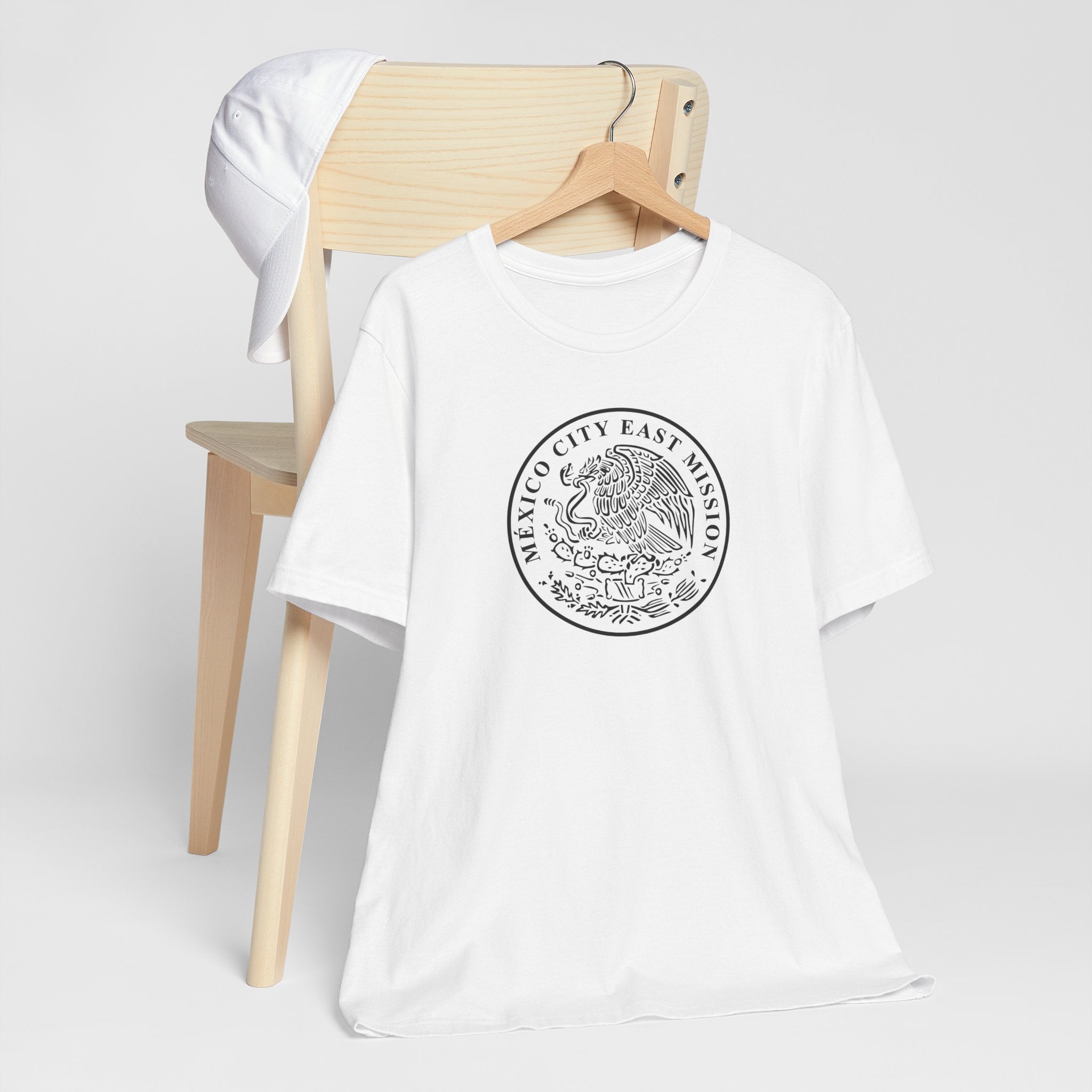 Mexico Mexico City East Mission Circular Monochrome Logo T-Shirt - Latter-Day Saint LDS Missionary Gift - Book of Mormon