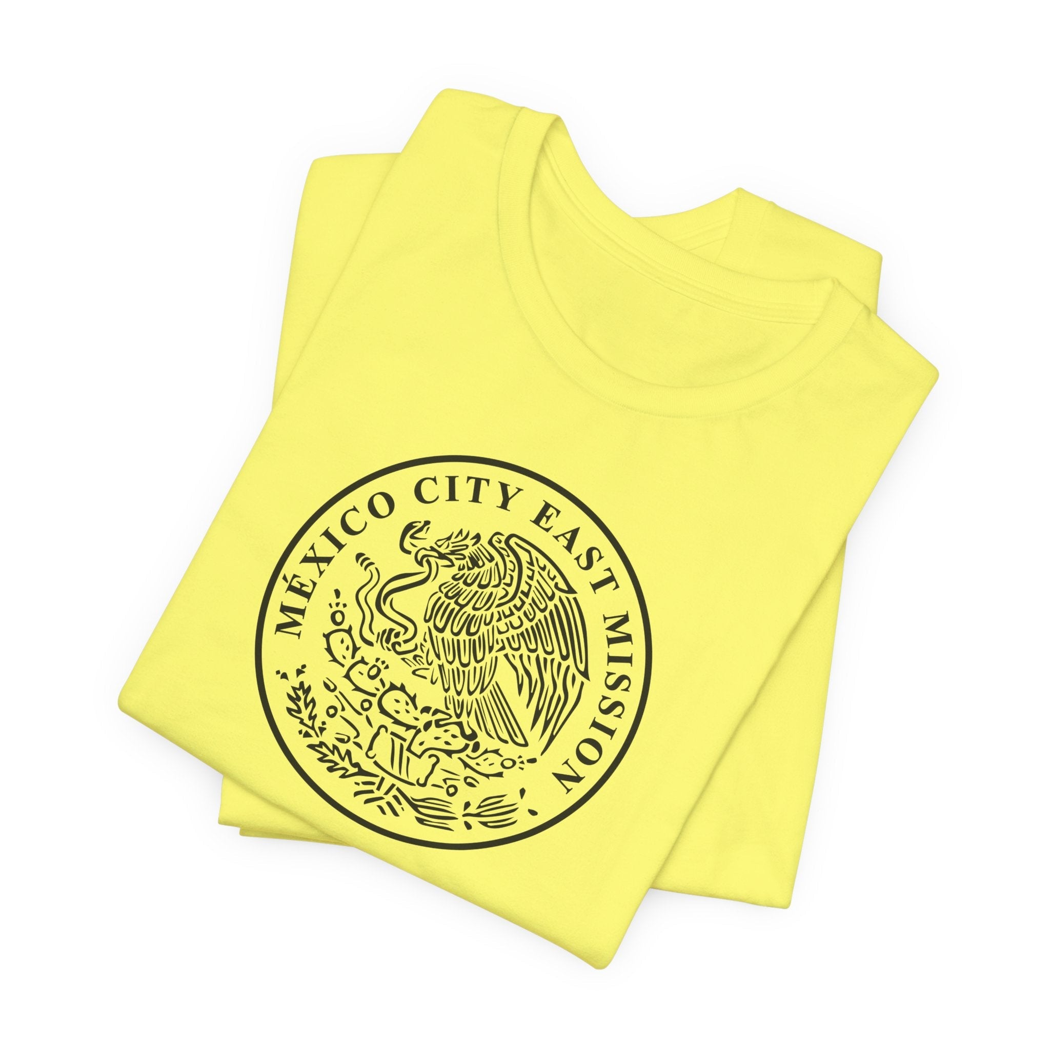 Mexico Mexico City East Mission Circular Monochrome Logo T-Shirt - Latter-Day Saint LDS Missionary Gift - Book of Mormon