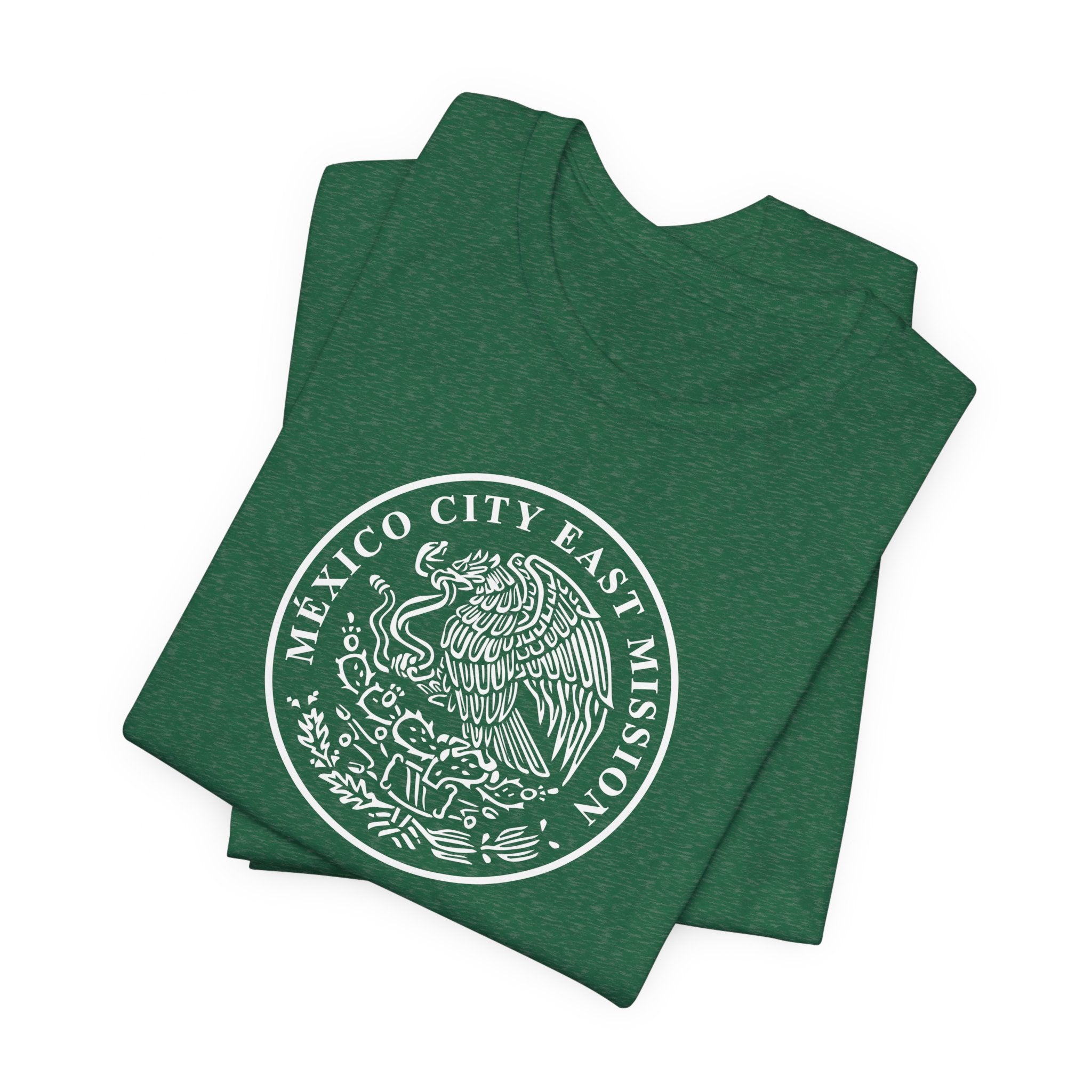 Mexico Mexico City East Mission Circular Monochrome Logo T-Shirt - Latter-Day Saint LDS Missionary Gift - Book of Mormon