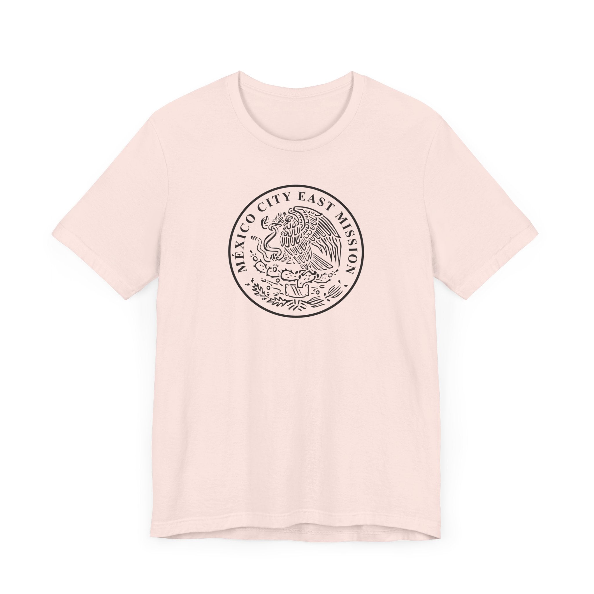 Mexico Mexico City East Mission Circular Monochrome Logo T-Shirt - Latter-Day Saint LDS Missionary Gift - Book of Mormon