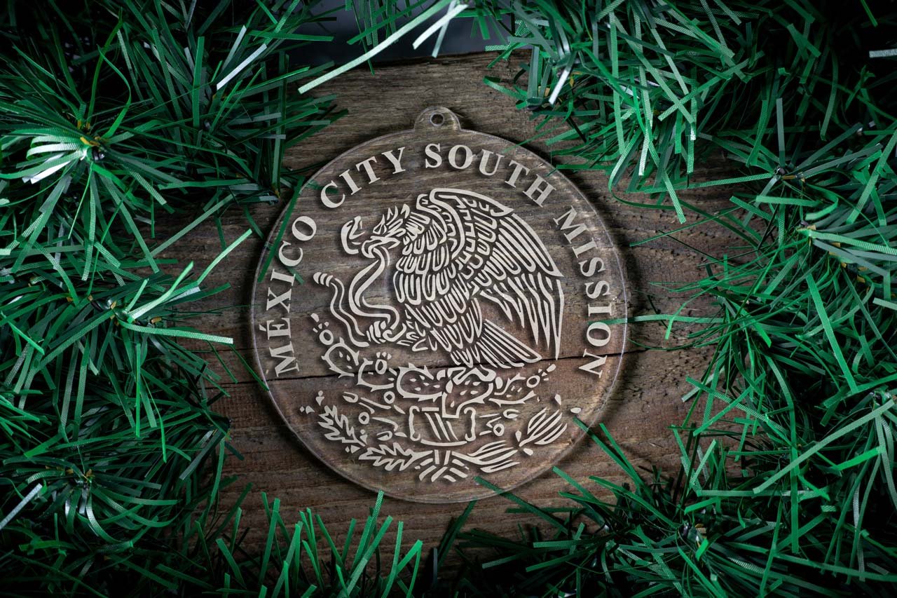 Mexico Mexico City North Mission Christmas Ornament - Latter-Day Saint LDS Missionary Gift - Book of Mormon