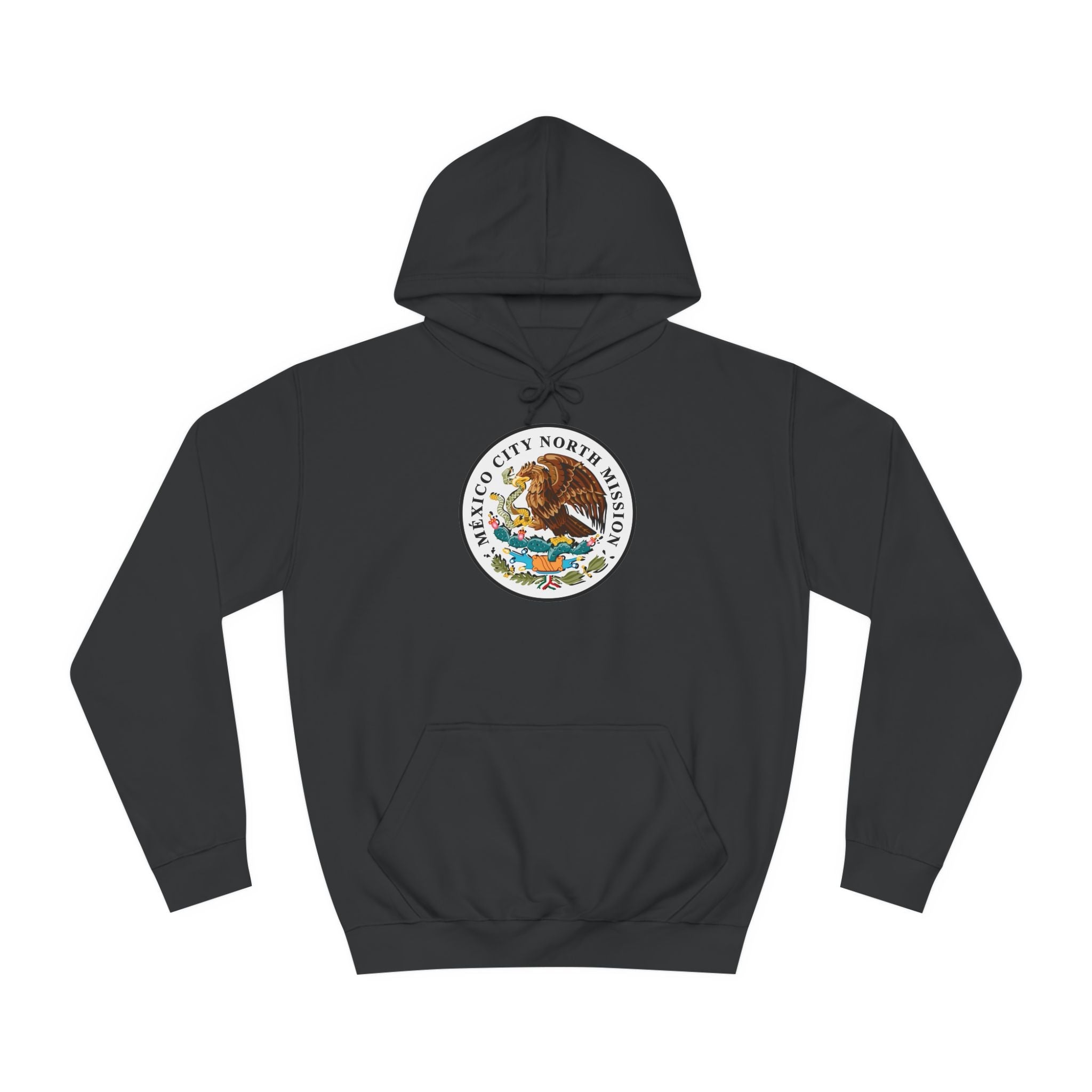 Mexico Mexico City North Mission Flag Logo (White Border) College Hoodie
