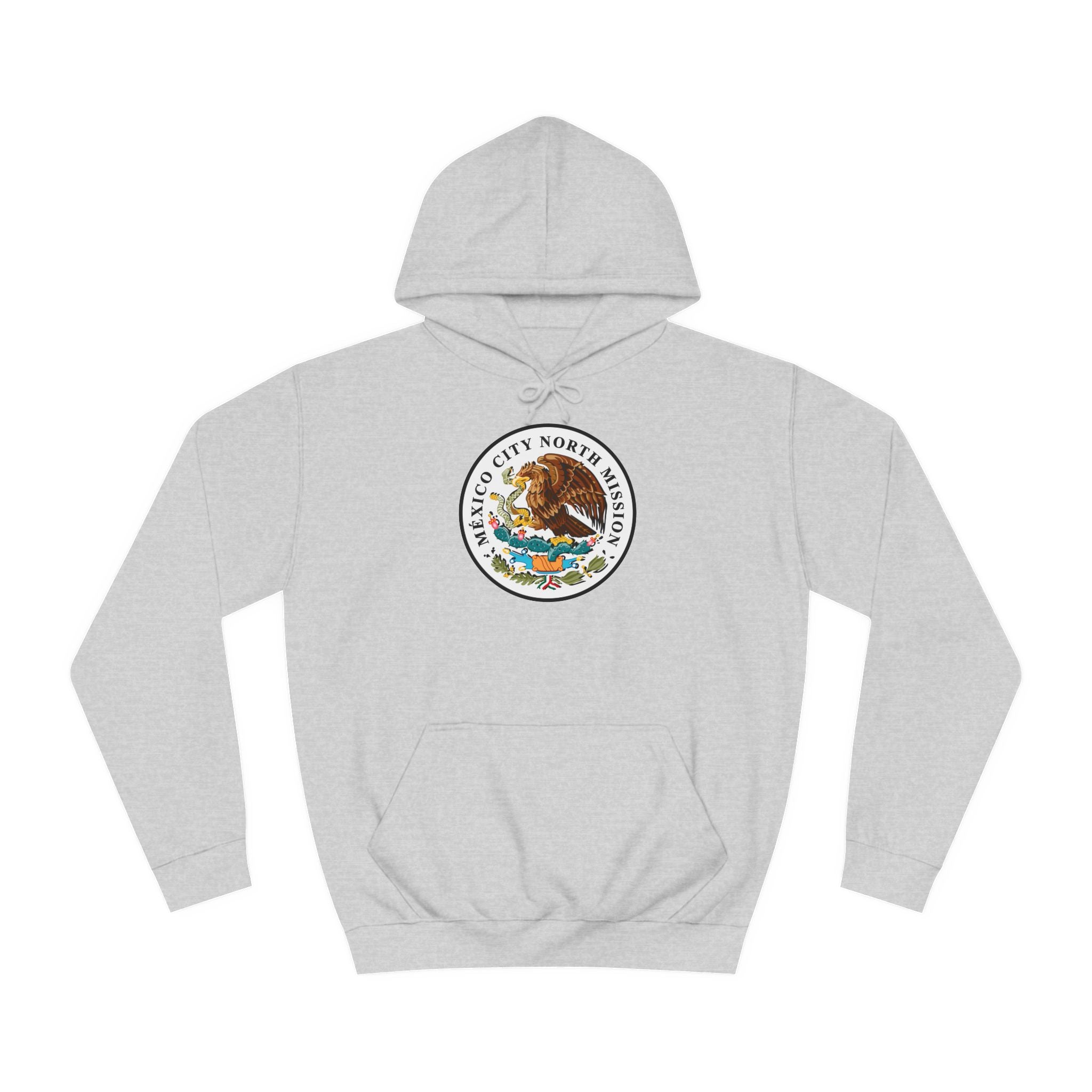 Mexico Mexico City North Mission Flag Logo (White Border) College Hoodie