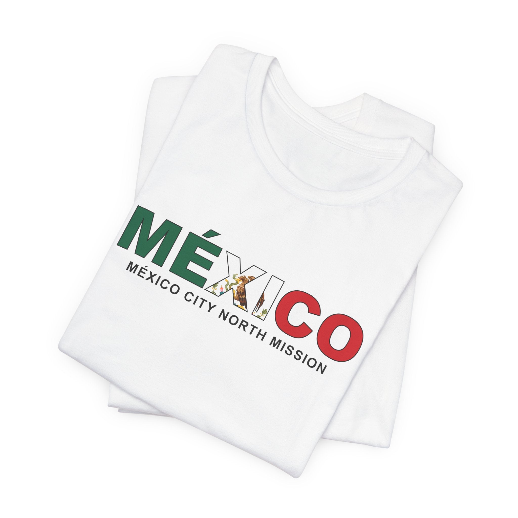 Mexico Mexico City North Mission Flag Title T-shirt - Mission Wishlist - LDS Missionary Gift Store