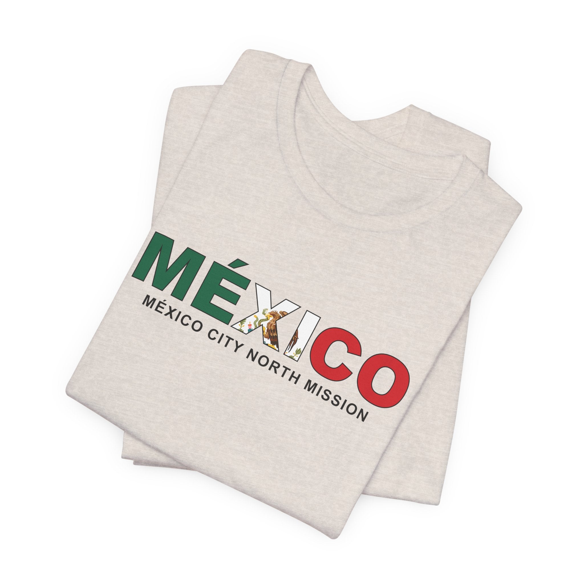 Mexico Mexico City North Mission Flag Title T-shirt - Mission Wishlist - LDS Missionary Gift Store