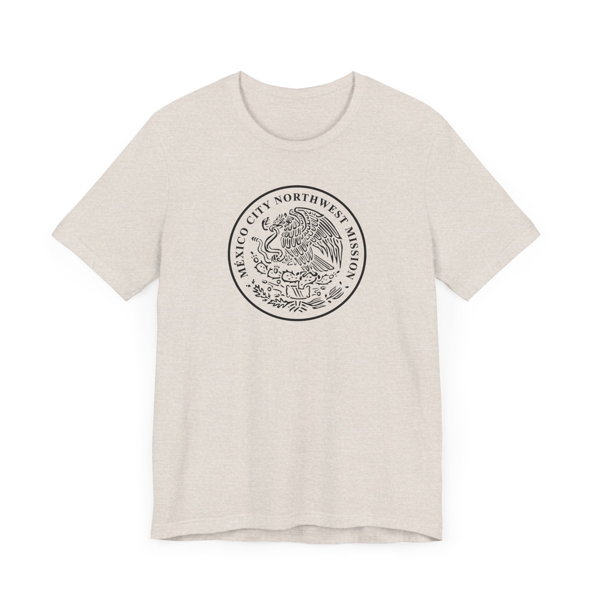 Mexico Mexico City Northwest Mission Circular Monochrome Logo T-Shirt - Mission Wishlist - LDS Missionary Gift Store