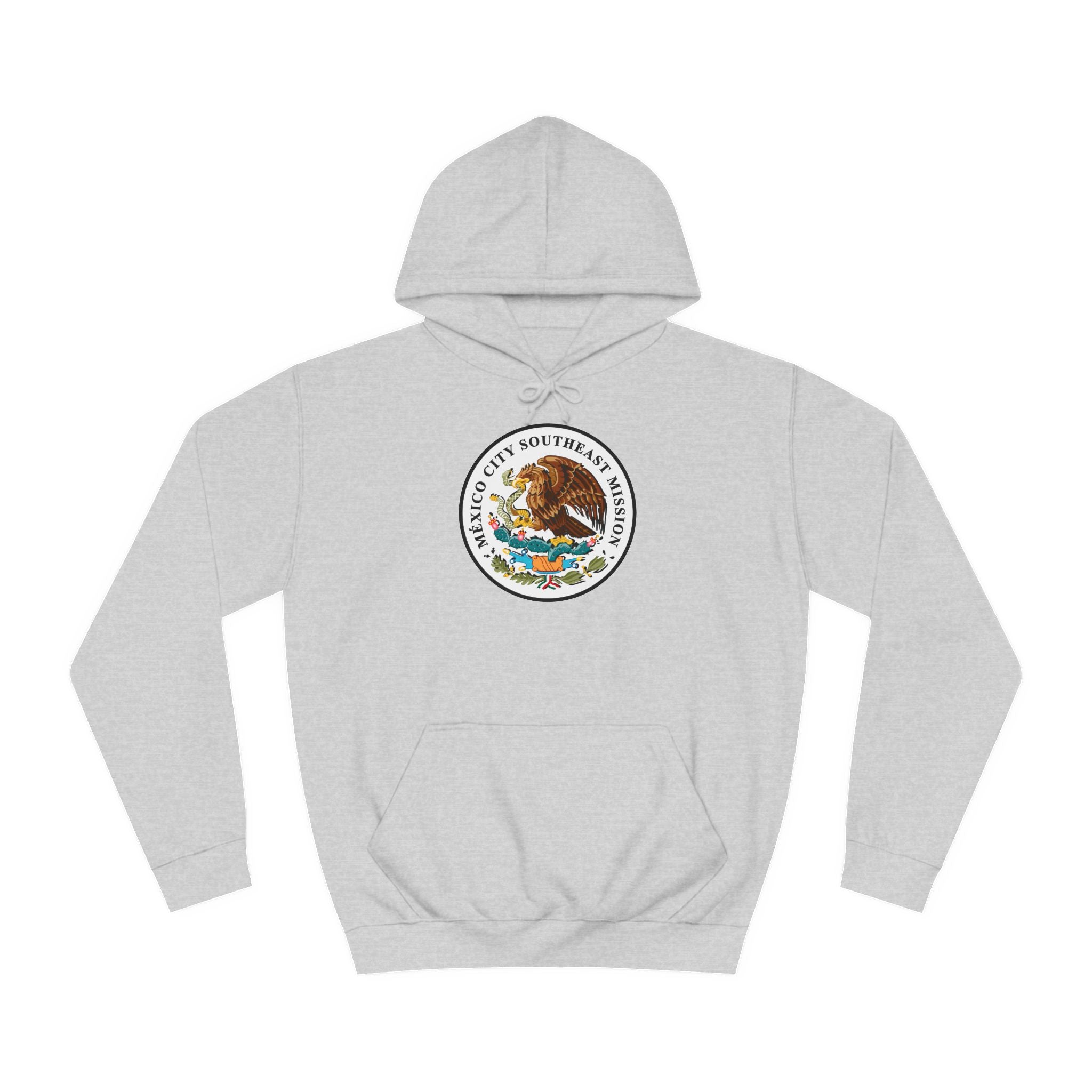 Mexico Mexico City Southeast Mission Flag Logo (White Border) College Hoodie - Mission Wishlist - LDS Missionary Gift Store