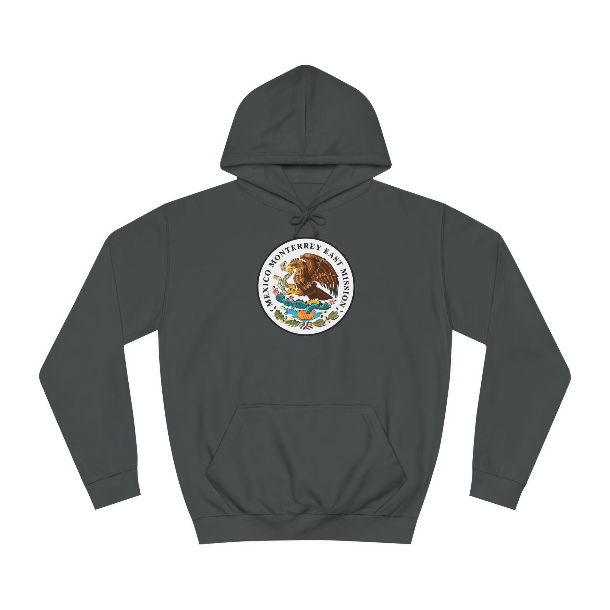 Mexico Monterrey East Mission Flag Logo (White Border) College Hoodie - Mission Wishlist - LDS Missionary Gift Store