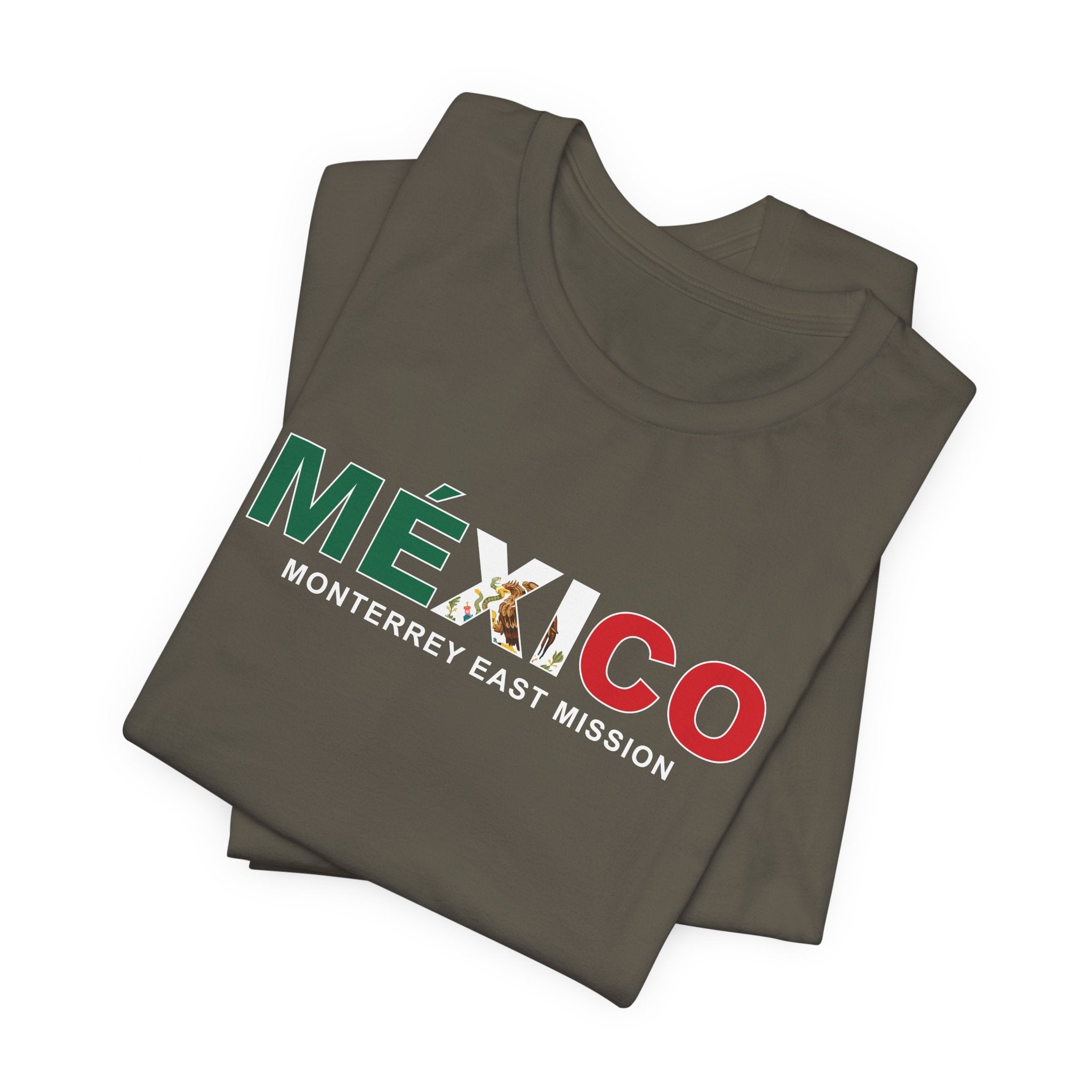 Mexico Monterrey East Mission Flag Title T-shirt - Mission Wishlist - LDS Missionary Gift Store