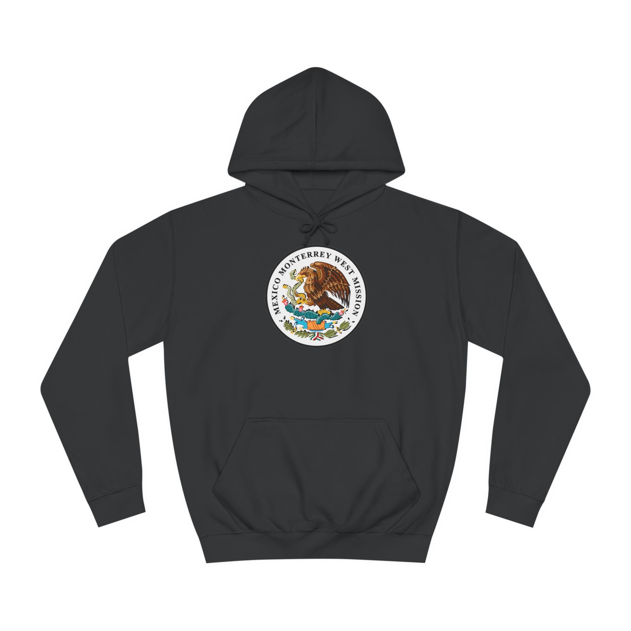 Mexico Monterrey West Mission Flag Logo (White Border) College Hoodie - Mission Wishlist - LDS Missionary Gift Store