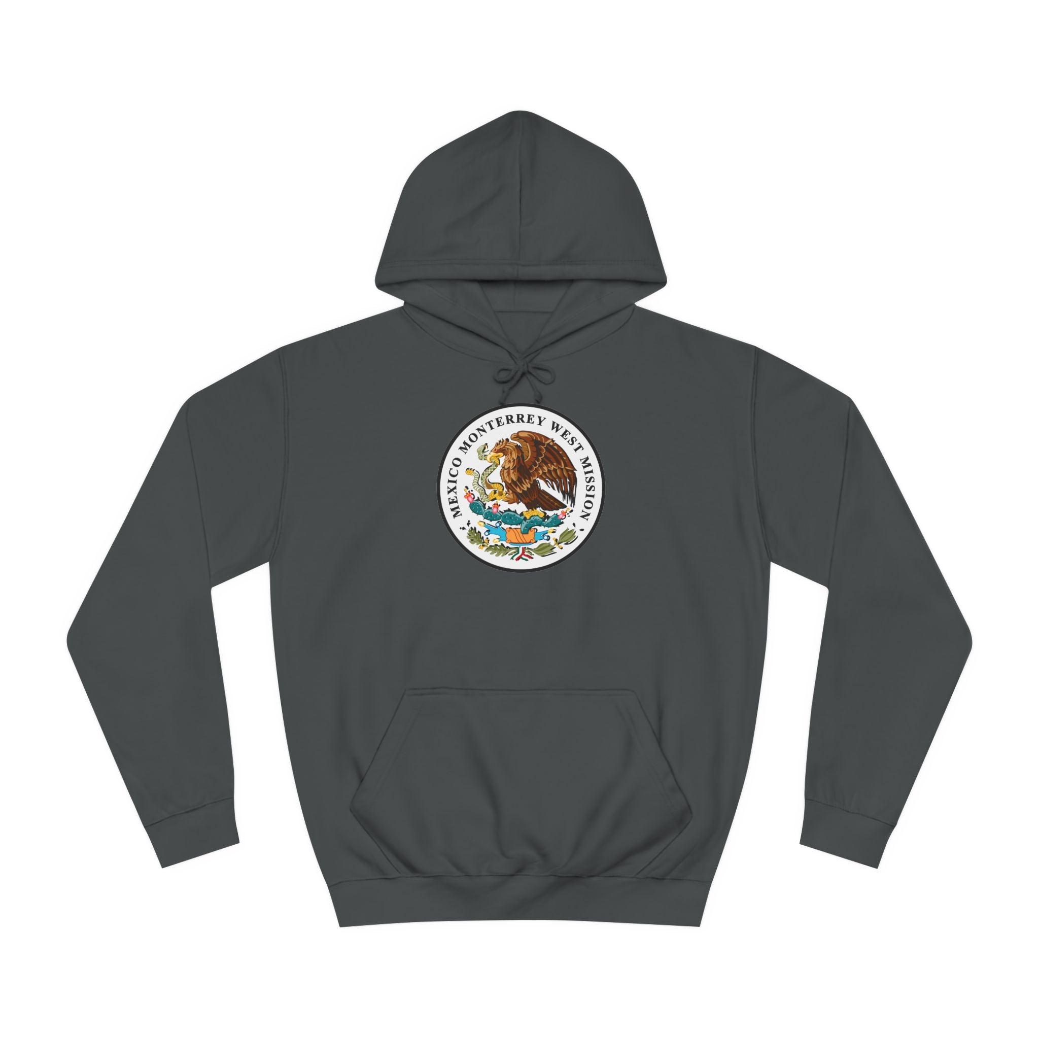 Mexico Monterrey West Mission Flag Logo (White Border) College Hoodie - Mission Wishlist - LDS Missionary Gift Store