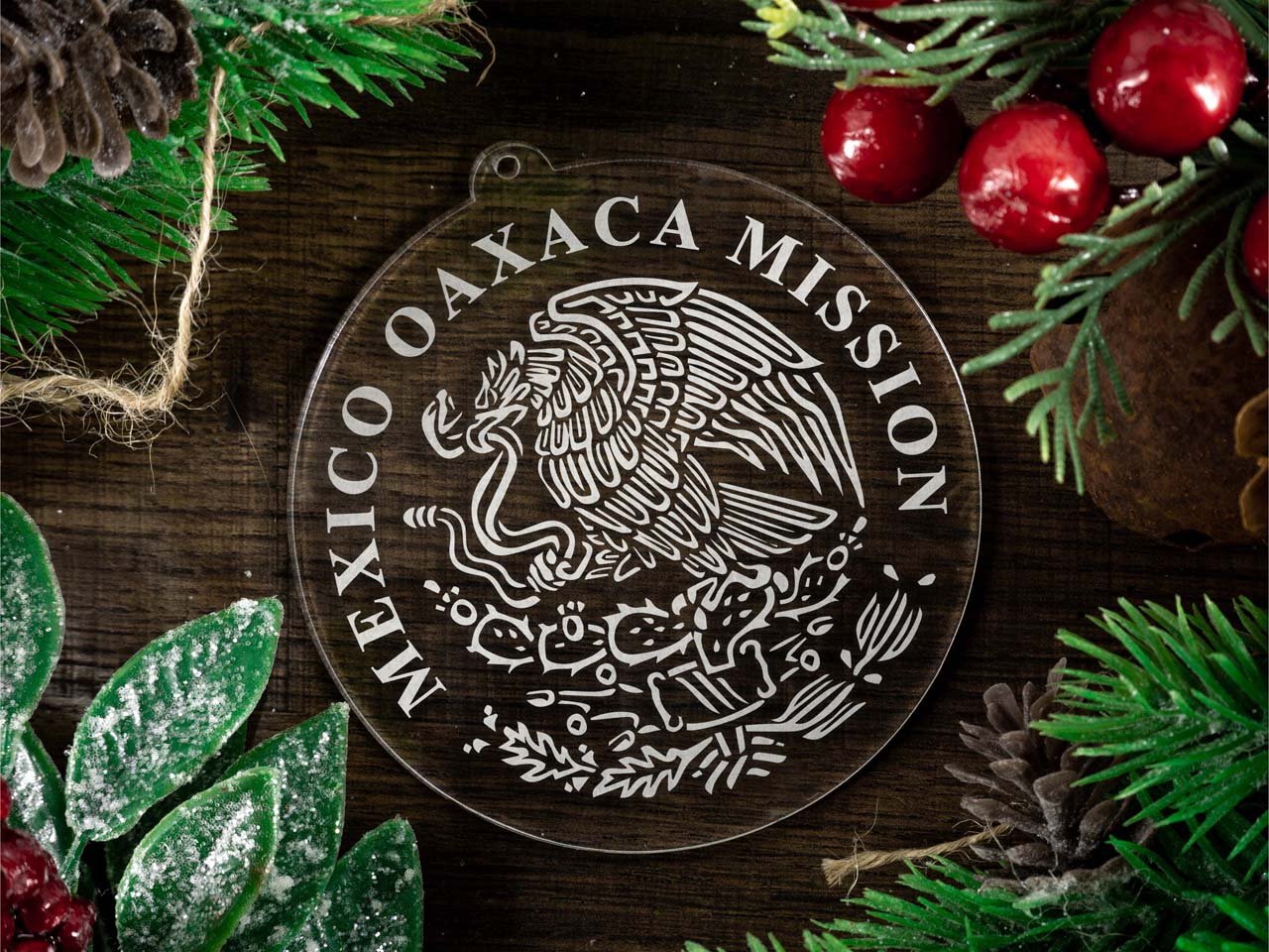 Mexico Oaxaca Mission Christmas Ornament - Latter-Day Saint LDS Missionary Gift - Book of Mormon