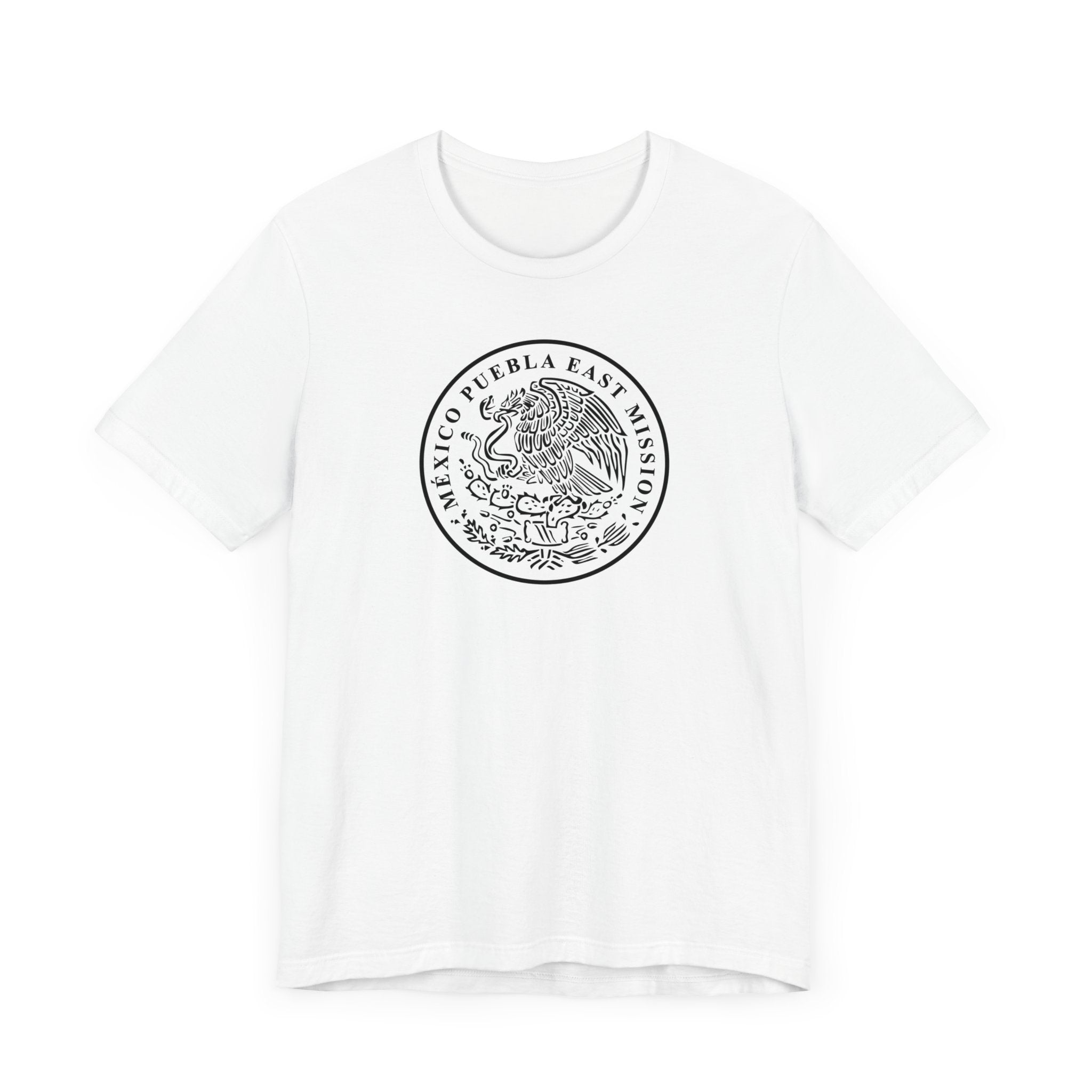Mexico Puebla East Mission Circular Monochrome Logo T-Shirt - Mission Wishlist - LDS Missionary Gift Store